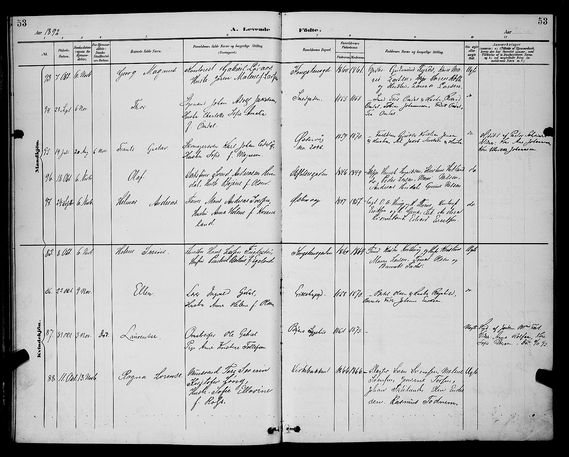 St. Petri sokneprestkontor, AV/SAST-A-101813/001/30/30BB/L0006: Parish register (copy) no. B 6, 1890-1897, p. 53