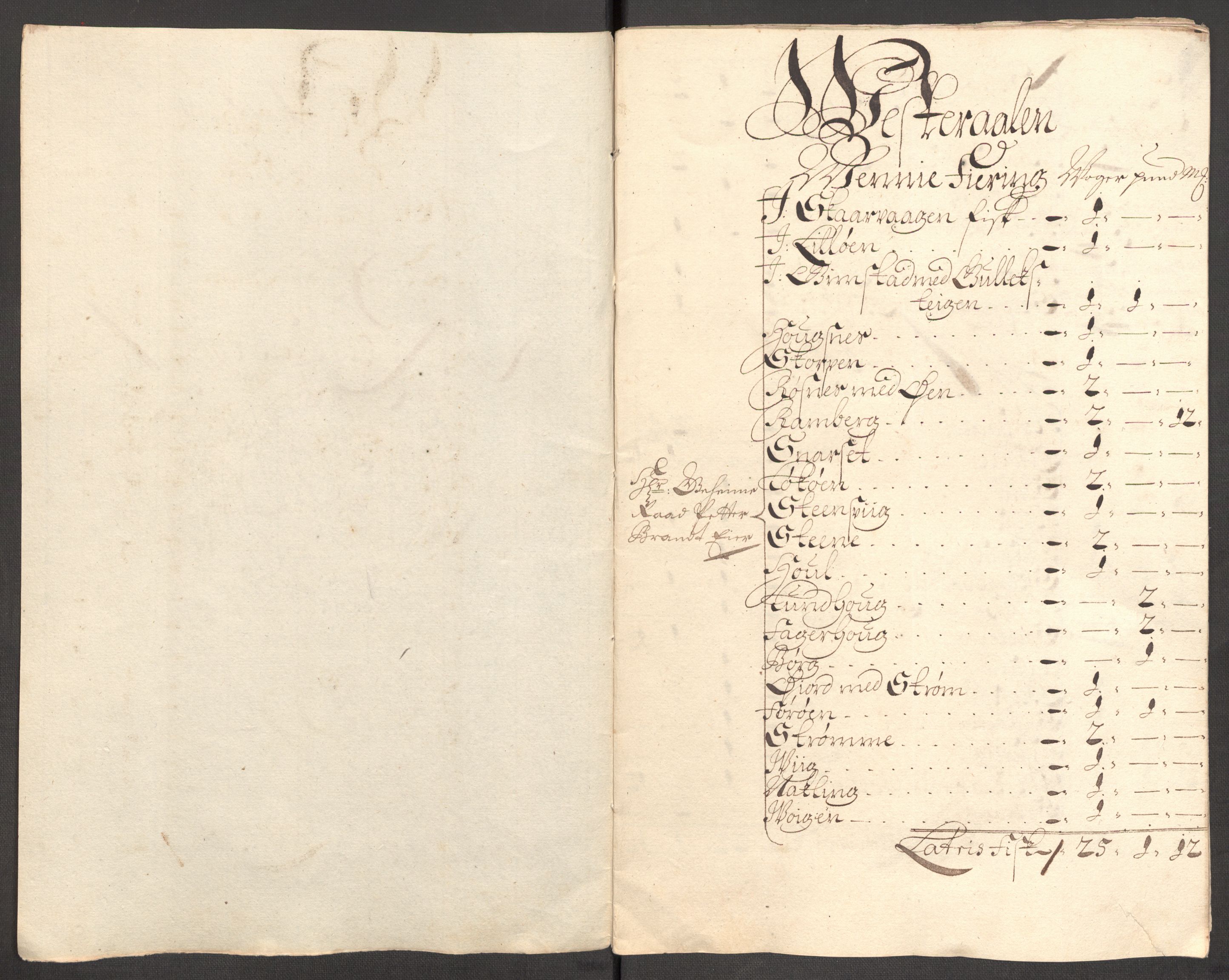 Rentekammeret inntil 1814, Reviderte regnskaper, Fogderegnskap, RA/EA-4092/R67/L4678: Fogderegnskap Vesterålen, Andenes og Lofoten, 1696-1708, p. 274