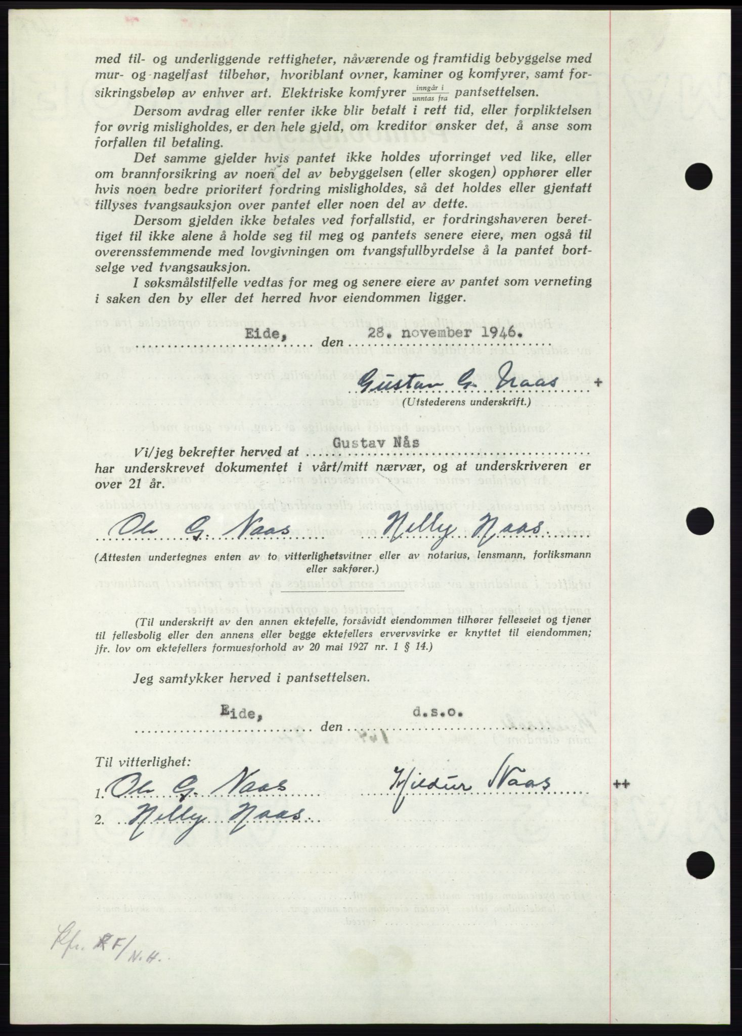 Nordmøre sorenskriveri, AV/SAT-A-4132/1/2/2Ca: Mortgage book no. B95, 1946-1947, Diary no: : 65/1947