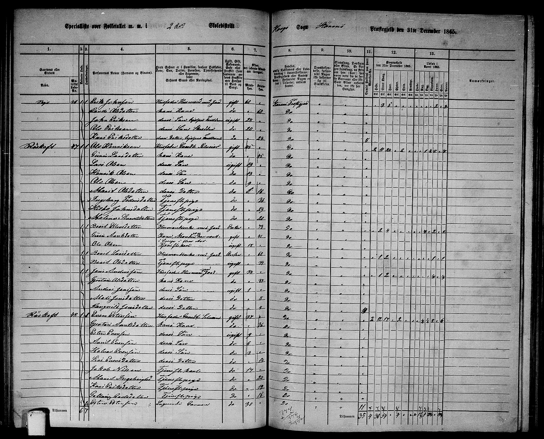 RA, 1865 census for Støren, 1865, p. 144