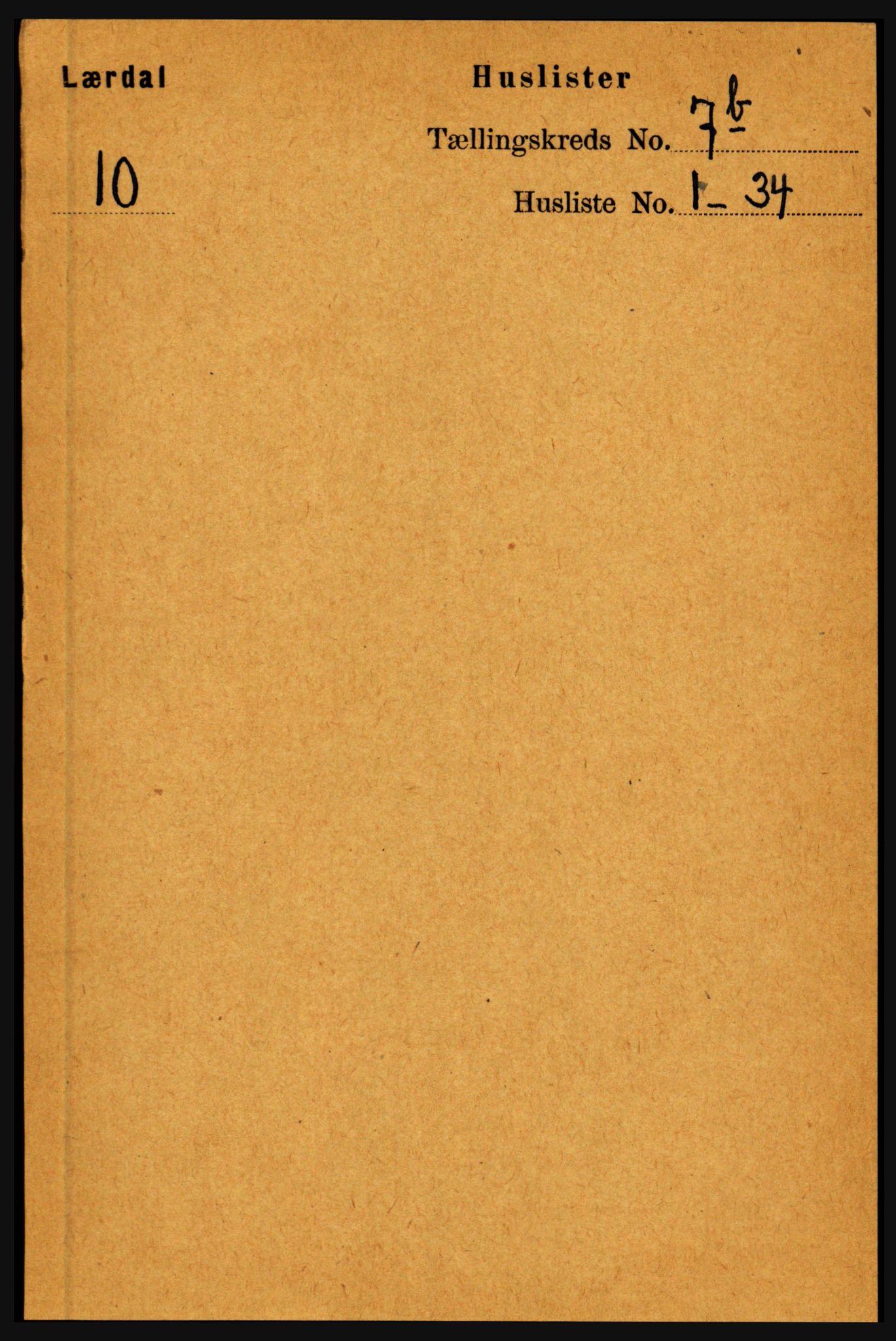 RA, 1891 census for 1422 Lærdal, 1891, p. 1106