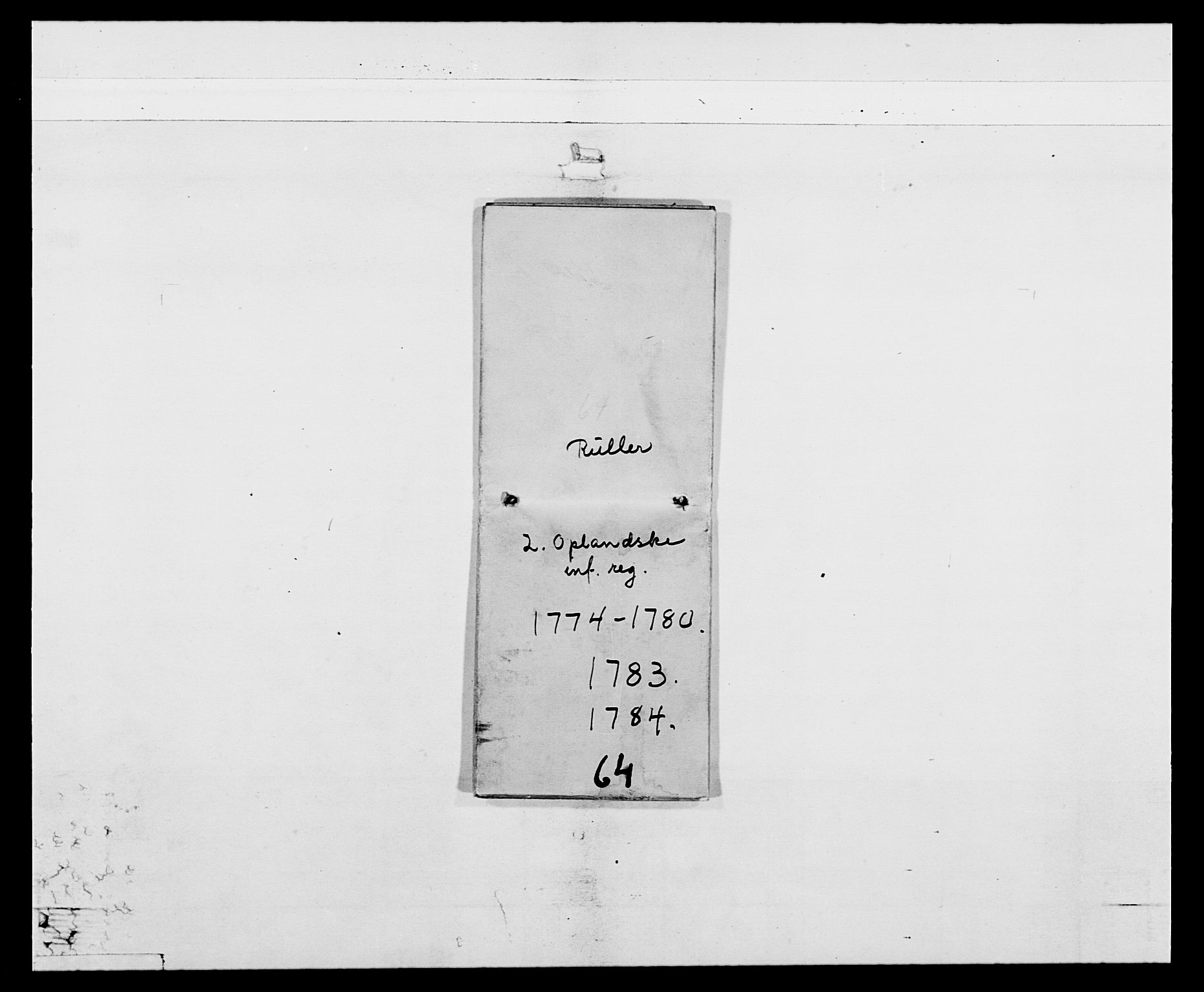 Generalitets- og kommissariatskollegiet, Det kongelige norske kommissariatskollegium, AV/RA-EA-5420/E/Eh/L0064: 2. Opplandske nasjonale infanteriregiment, 1774-1784, p. 13