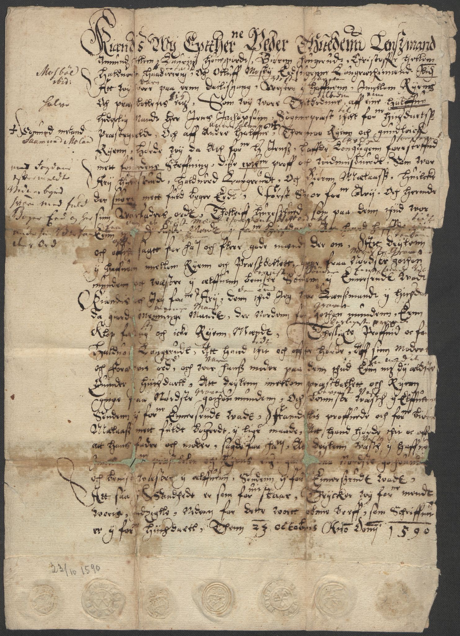 Riksarkivets diplomsamling, AV/RA-EA-5965/F15/L0028: Prestearkiv - Telemark, 1572-1769, p. 65