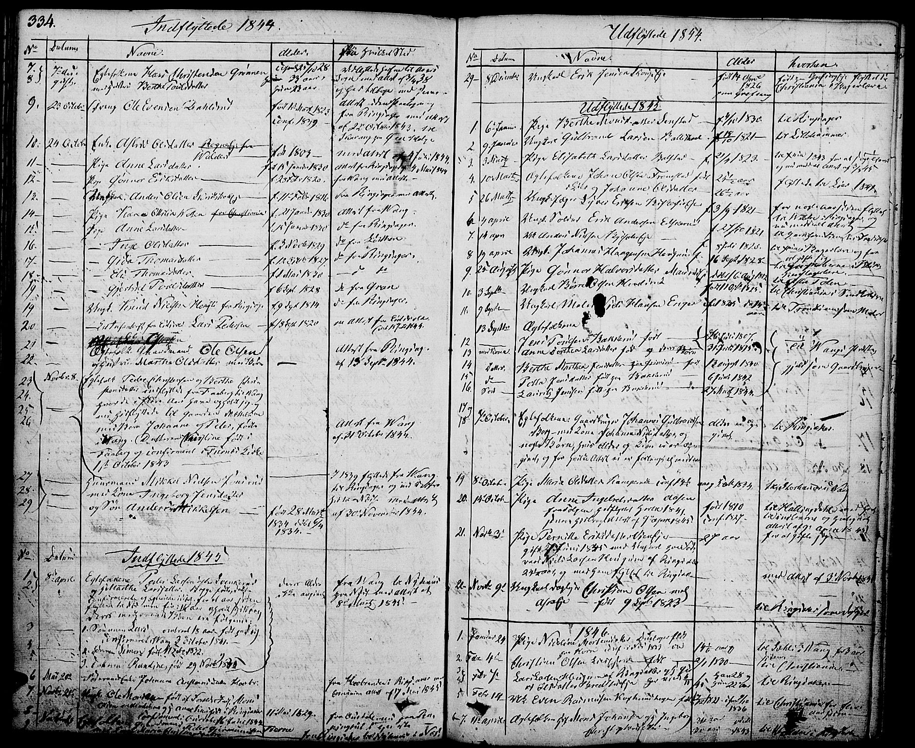 Nes prestekontor, Hedmark, AV/SAH-PREST-020/K/Ka/L0003: Parish register (official) no. 3, 1827-1851, p. 334