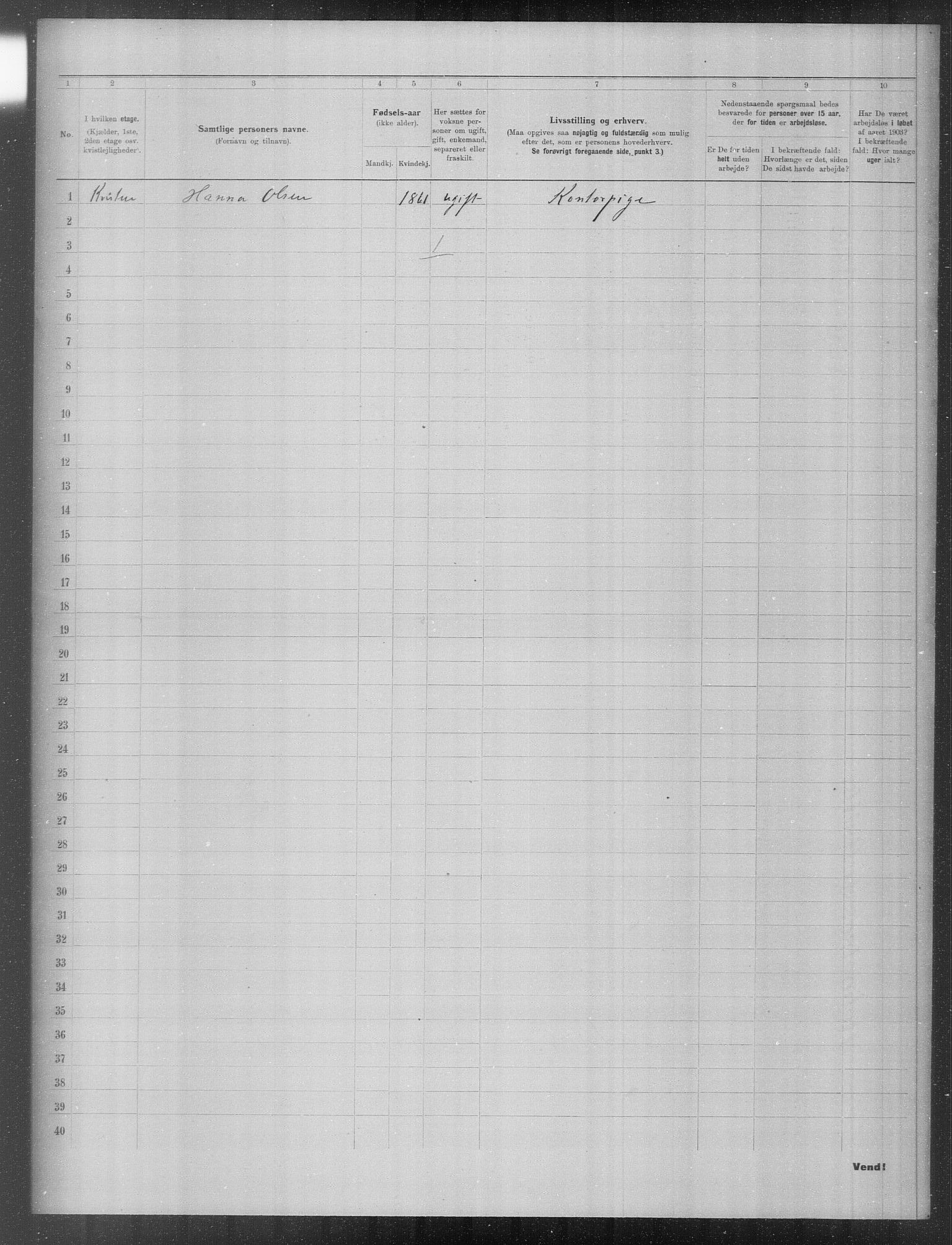 OBA, Municipal Census 1903 for Kristiania, 1903, p. 21223