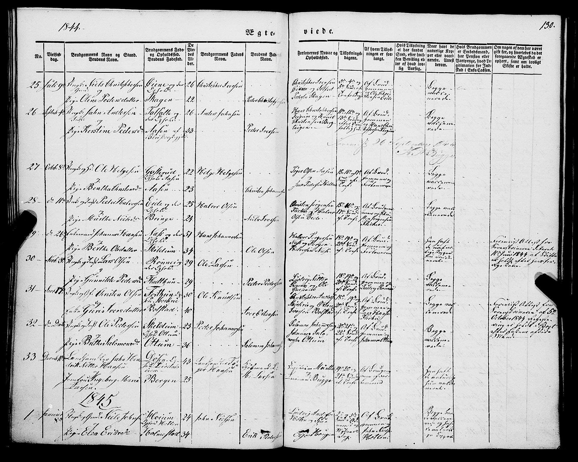 Luster sokneprestembete, SAB/A-81101/H/Haa/Haaa/L0006: Parish register (official) no. A 6, 1840-1848, p. 130