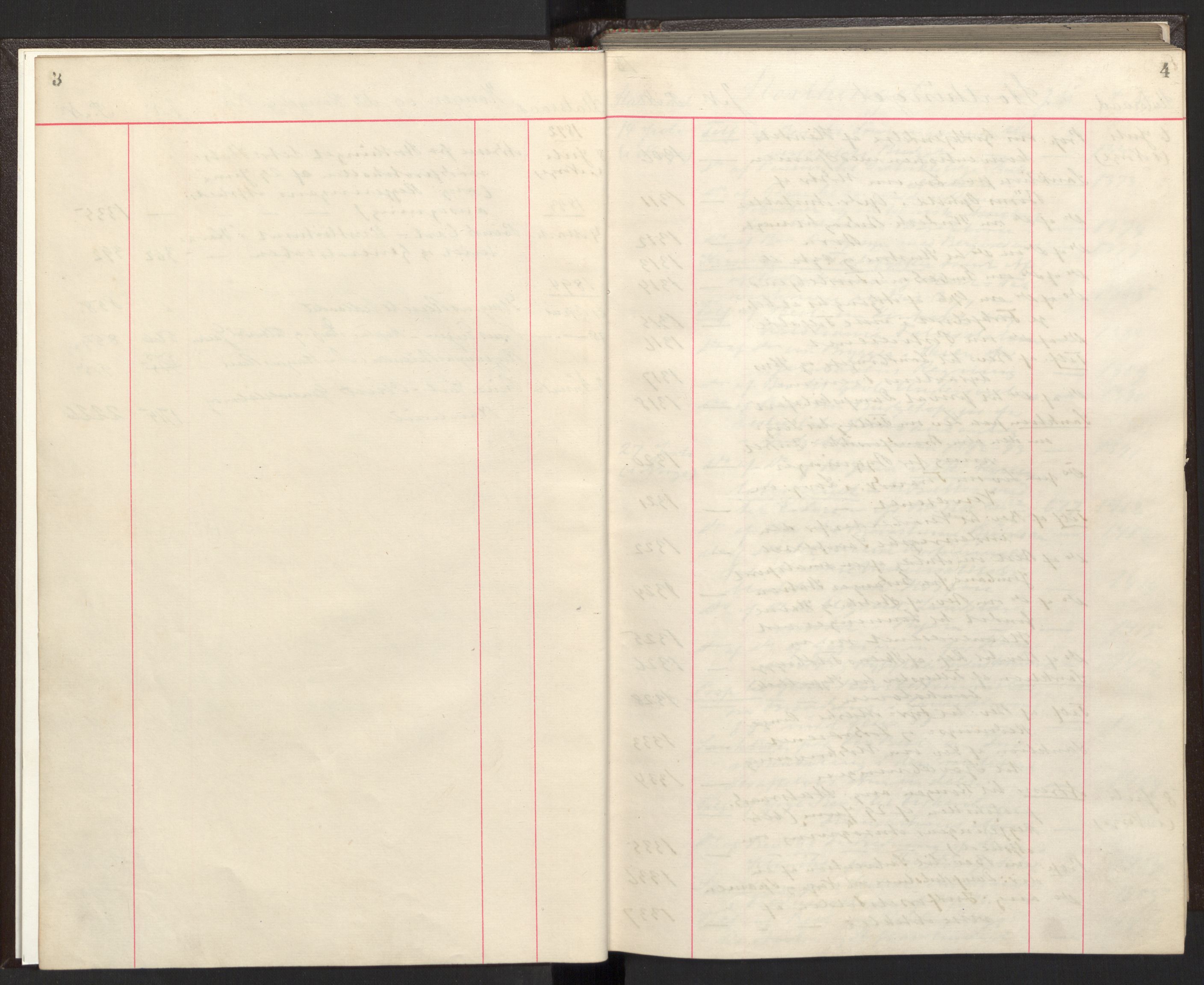 Statsrådsavdelingen i Stockholm, RA/S-1003/C/Ca/L0018: Det norske Statsraads Journal- og Hovedprotokollregister, 1893-1896, p. 3-4