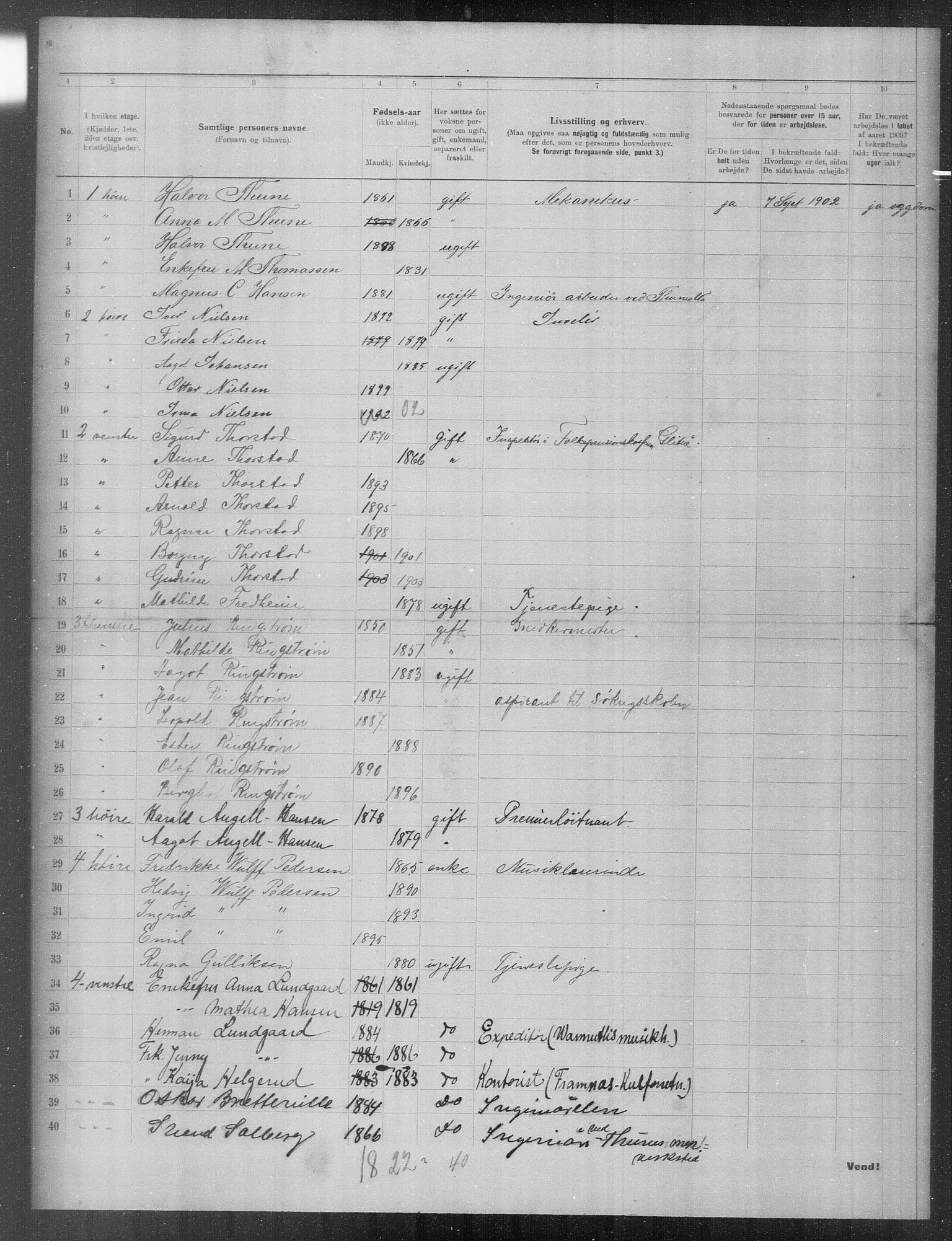 OBA, Municipal Census 1903 for Kristiania, 1903, p. 21172