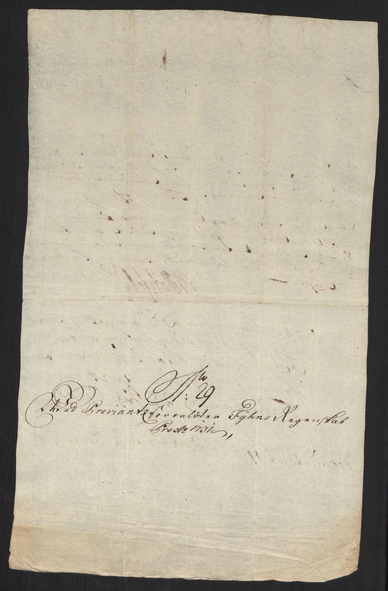 Rentekammeret inntil 1814, Reviderte regnskaper, Militære regnskaper, AV/RA-EA-4069/Rd/L0649: Trondheim festningsregnskaper, 1731