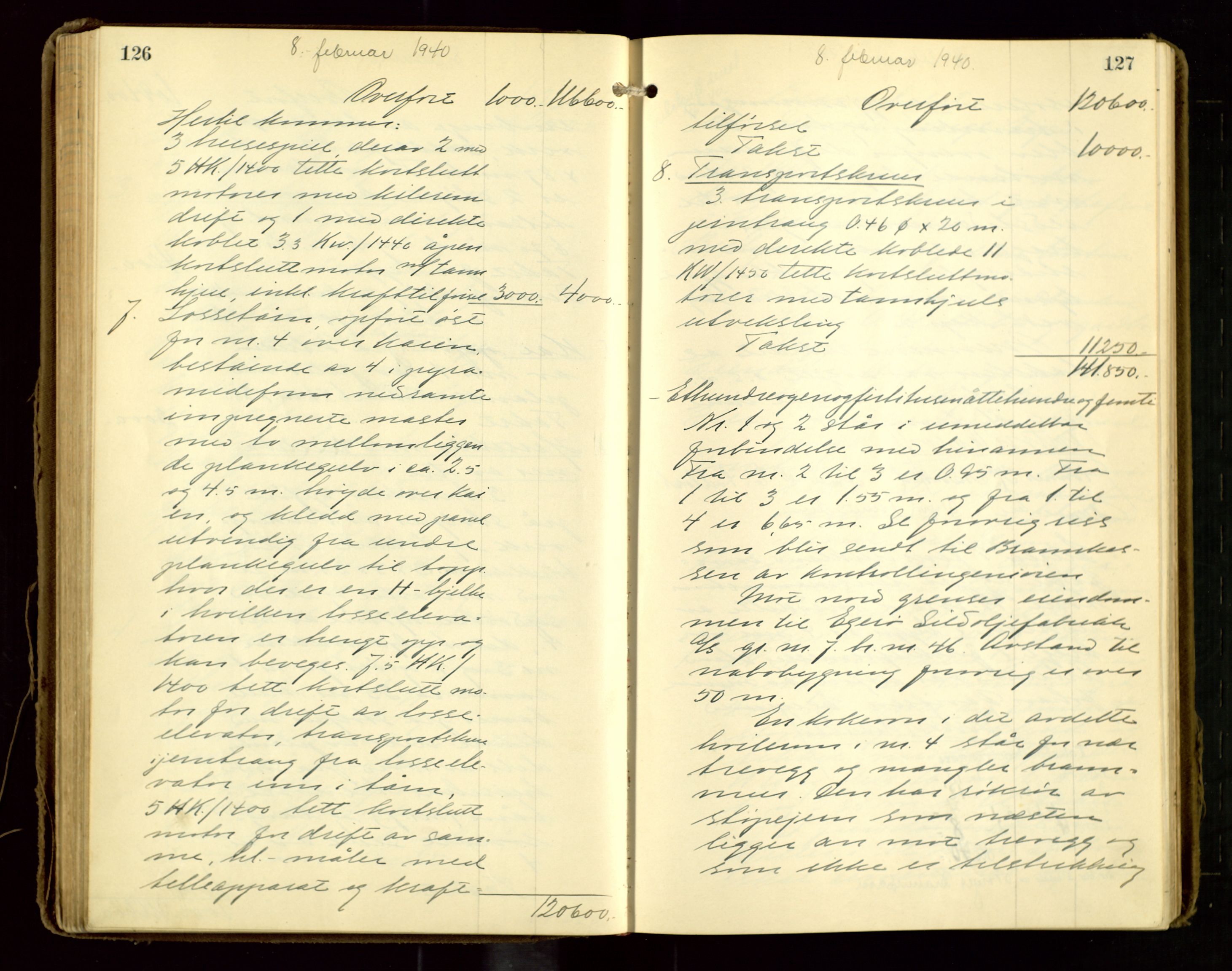 Eigersund lensmannskontor, AV/SAST-A-100171/Goa/L0006: "Brandtakstprotokoll", 1937-1943, p. 126-127