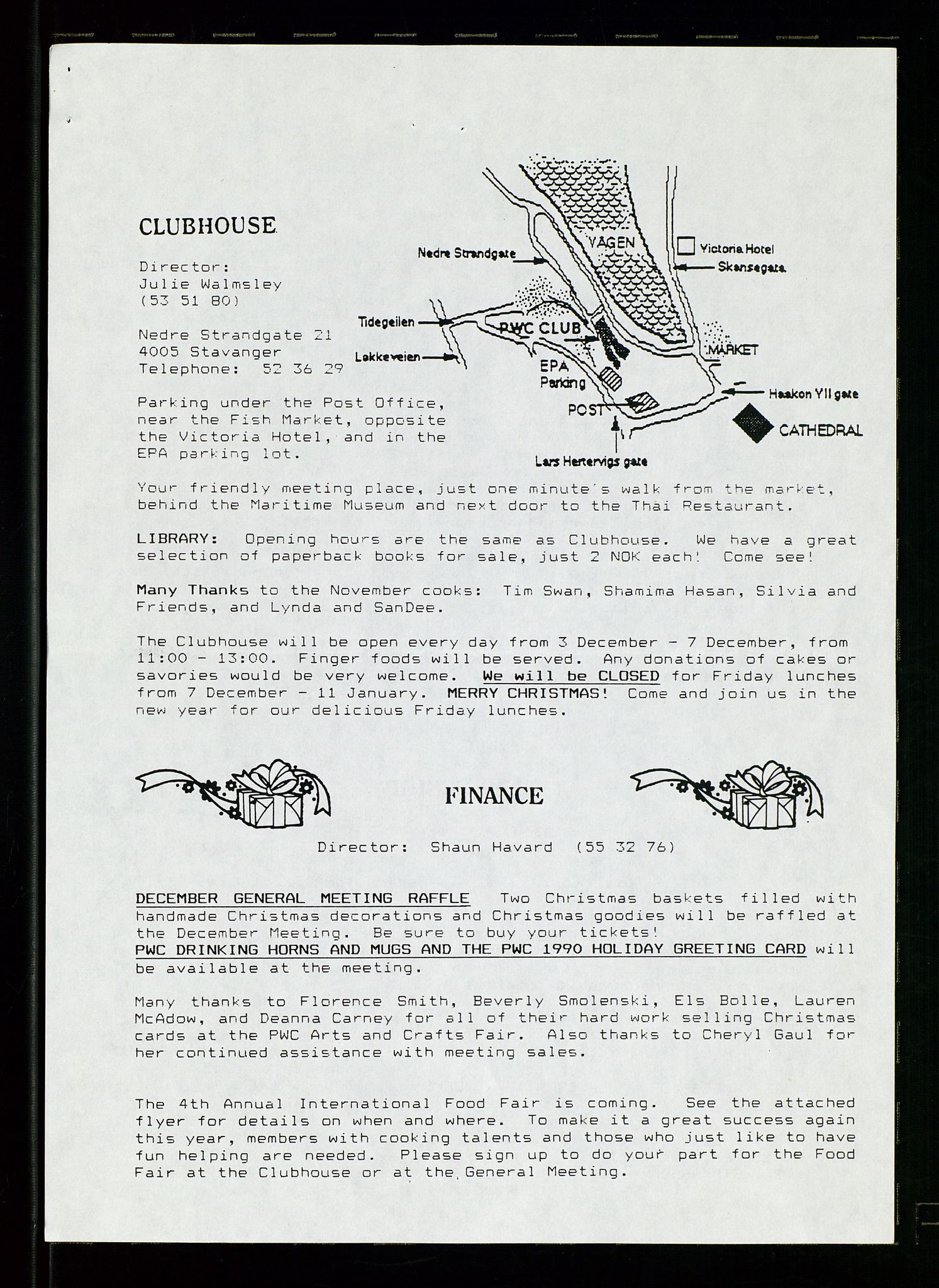 PA 1547 - Petroleum Wives Club, AV/SAST-A-101974/X/Xa/L0003: Newsletter, 1988-1994