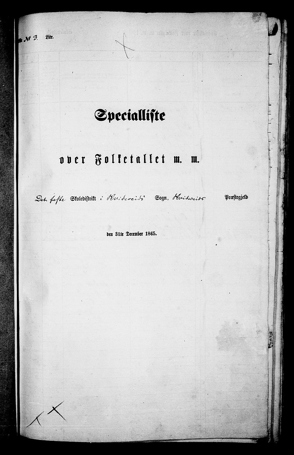 RA, 1865 census for Kviteseid, 1865, p. 44