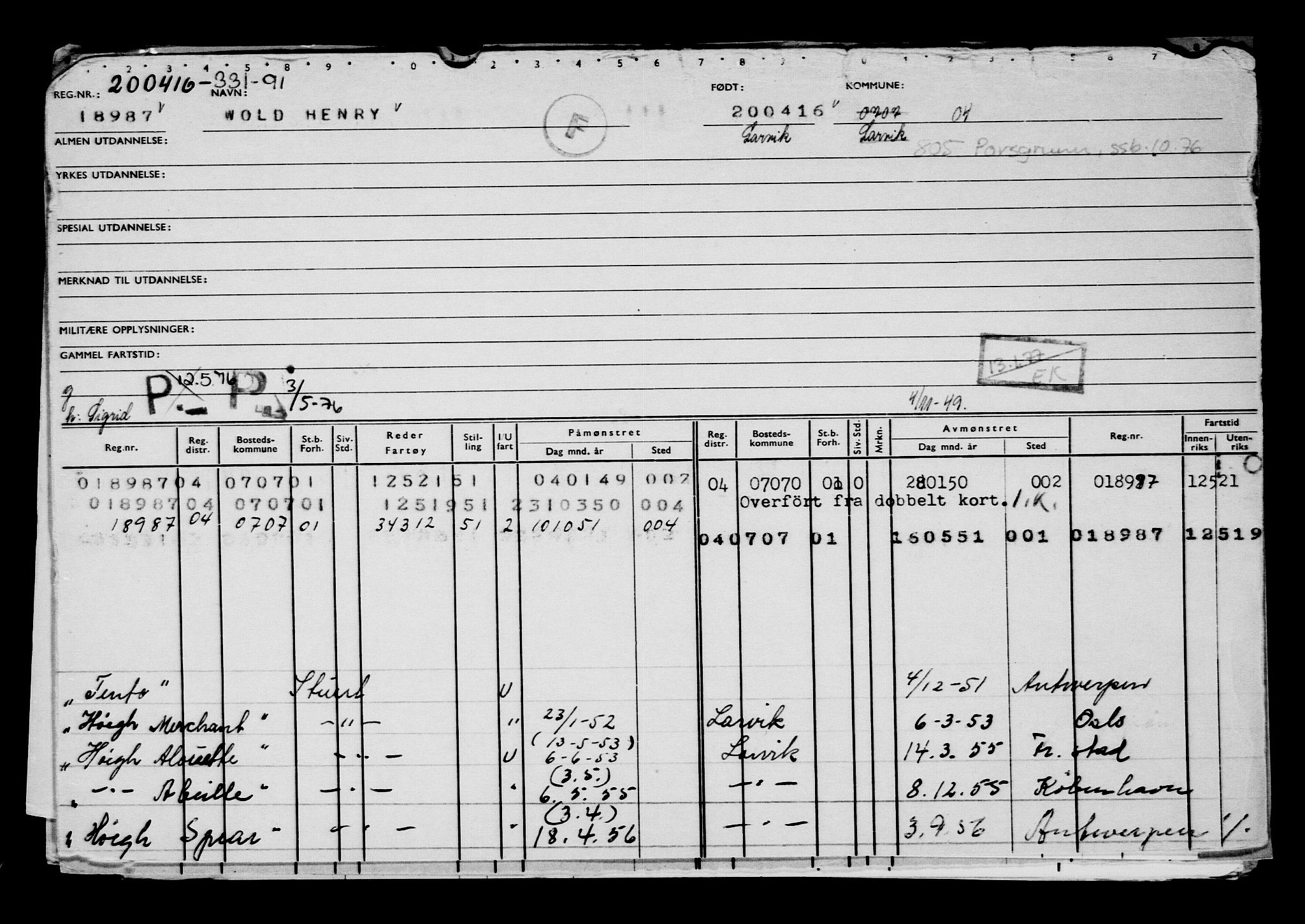 Direktoratet for sjømenn, AV/RA-S-3545/G/Gb/L0138: Hovedkort, 1916, p. 426