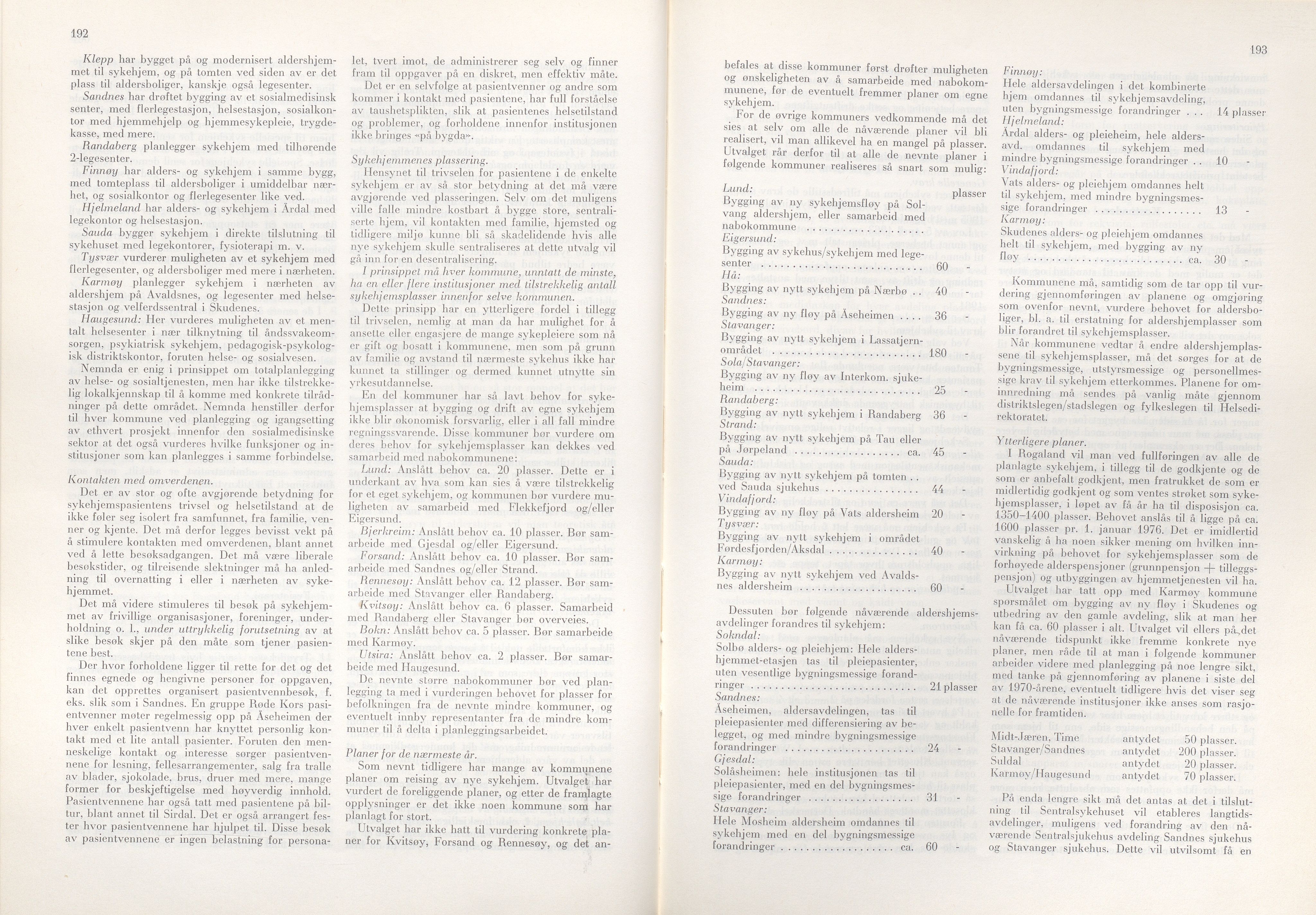 Rogaland fylkeskommune - Fylkesrådmannen , IKAR/A-900/A/Aa/Aaa/L0090: Møtebok , 1970, p. 192-193