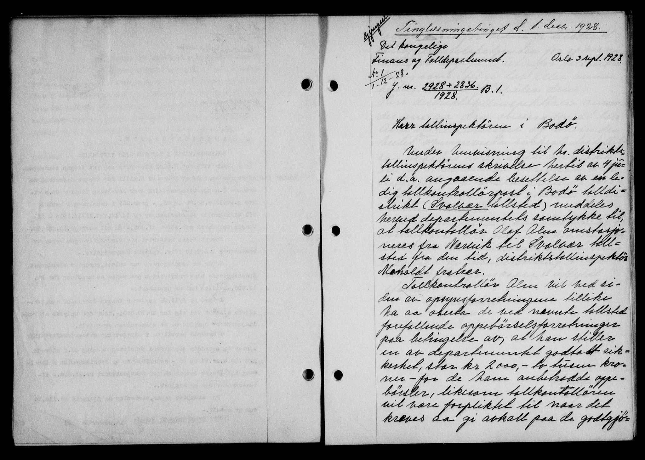 Lofoten sorenskriveri, AV/SAT-A-0017/1/2/2C/L0018b: Mortgage book no. 18b, 1928-1928, Deed date: 01.12.1928