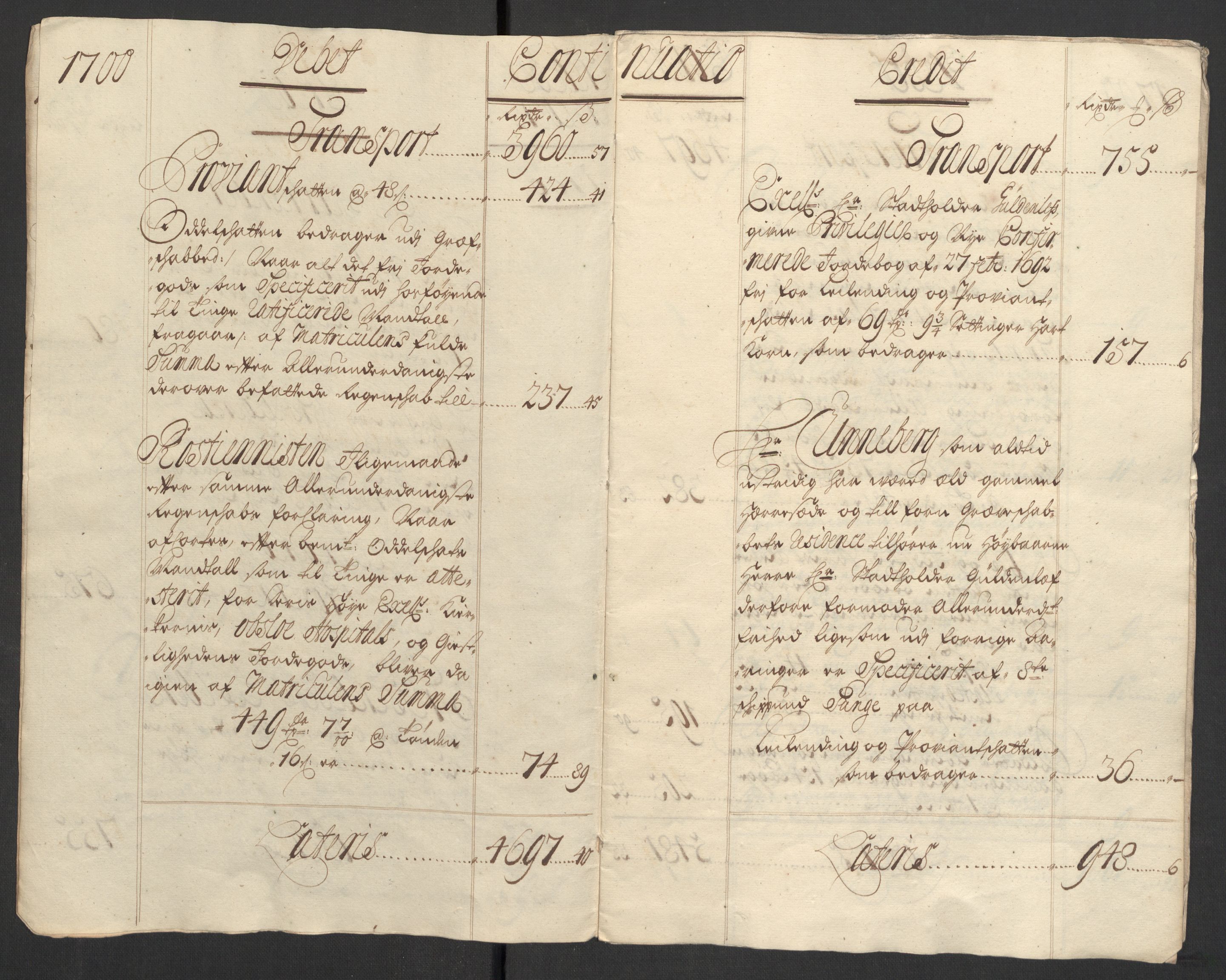 Rentekammeret inntil 1814, Reviderte regnskaper, Fogderegnskap, RA/EA-4092/R33/L1976: Fogderegnskap Larvik grevskap, 1698-1701, p. 180