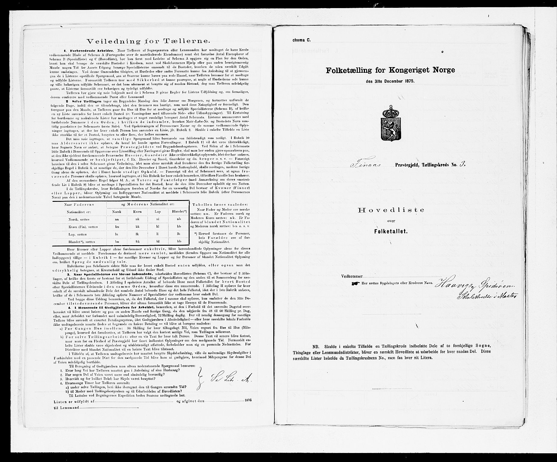 SAB, 1875 census for 1218P Finnås, 1875, p. 10