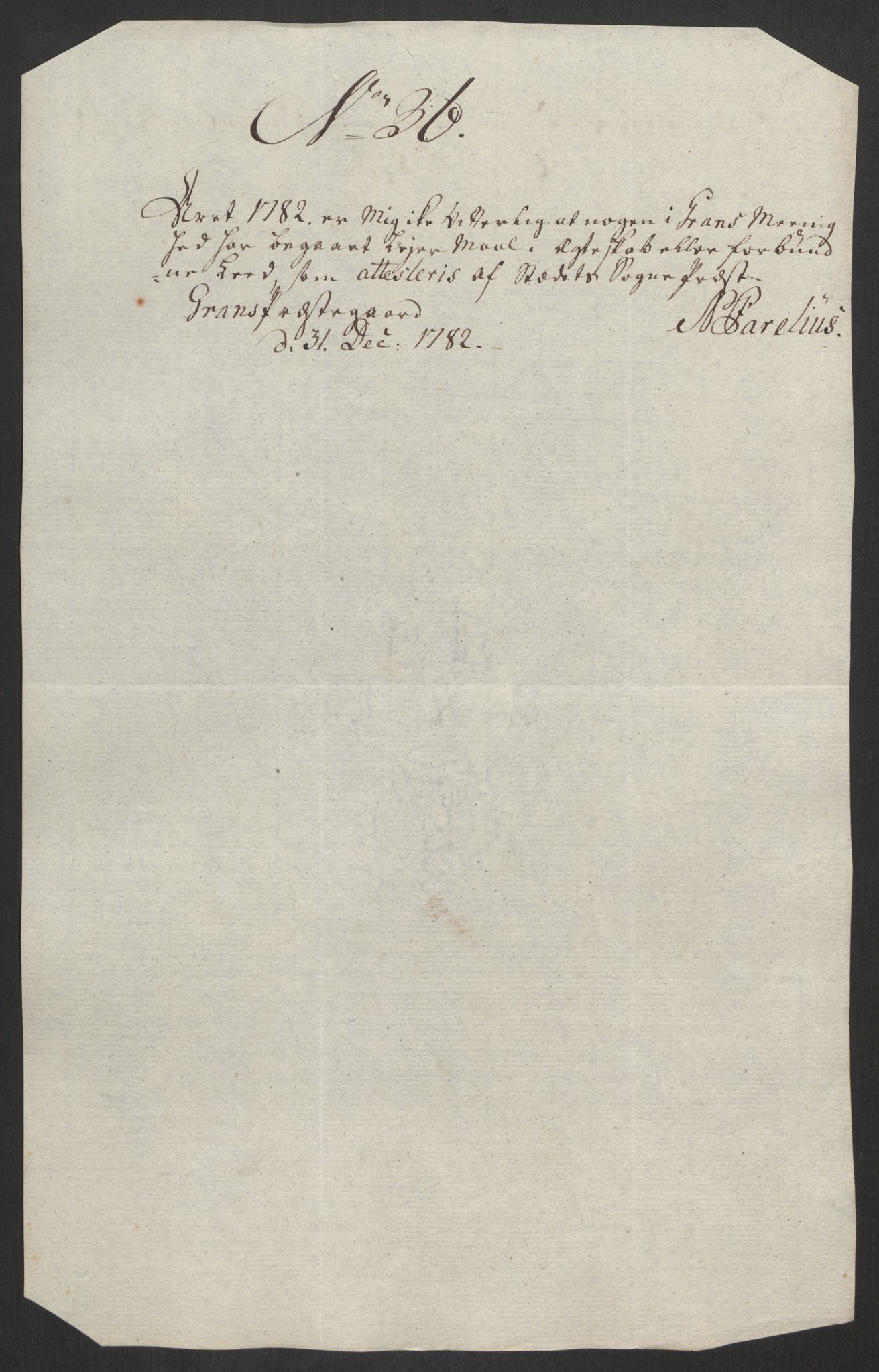 Rentekammeret inntil 1814, Reviderte regnskaper, Fogderegnskap, RA/EA-4092/R19/L1369: Fogderegnskap Toten, Hadeland og Vardal, 1782, p. 154