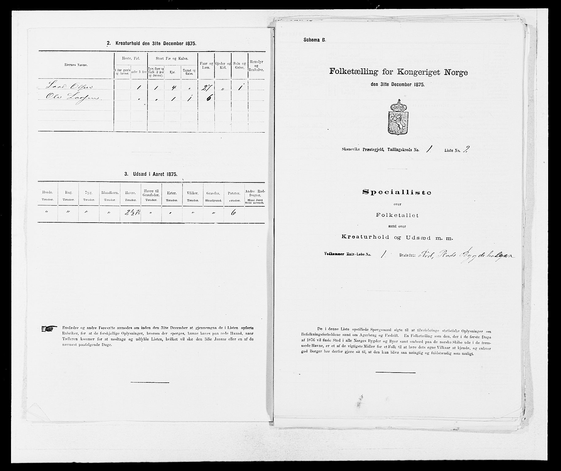 SAB, 1875 census for 1212P Skånevik, 1875, p. 27