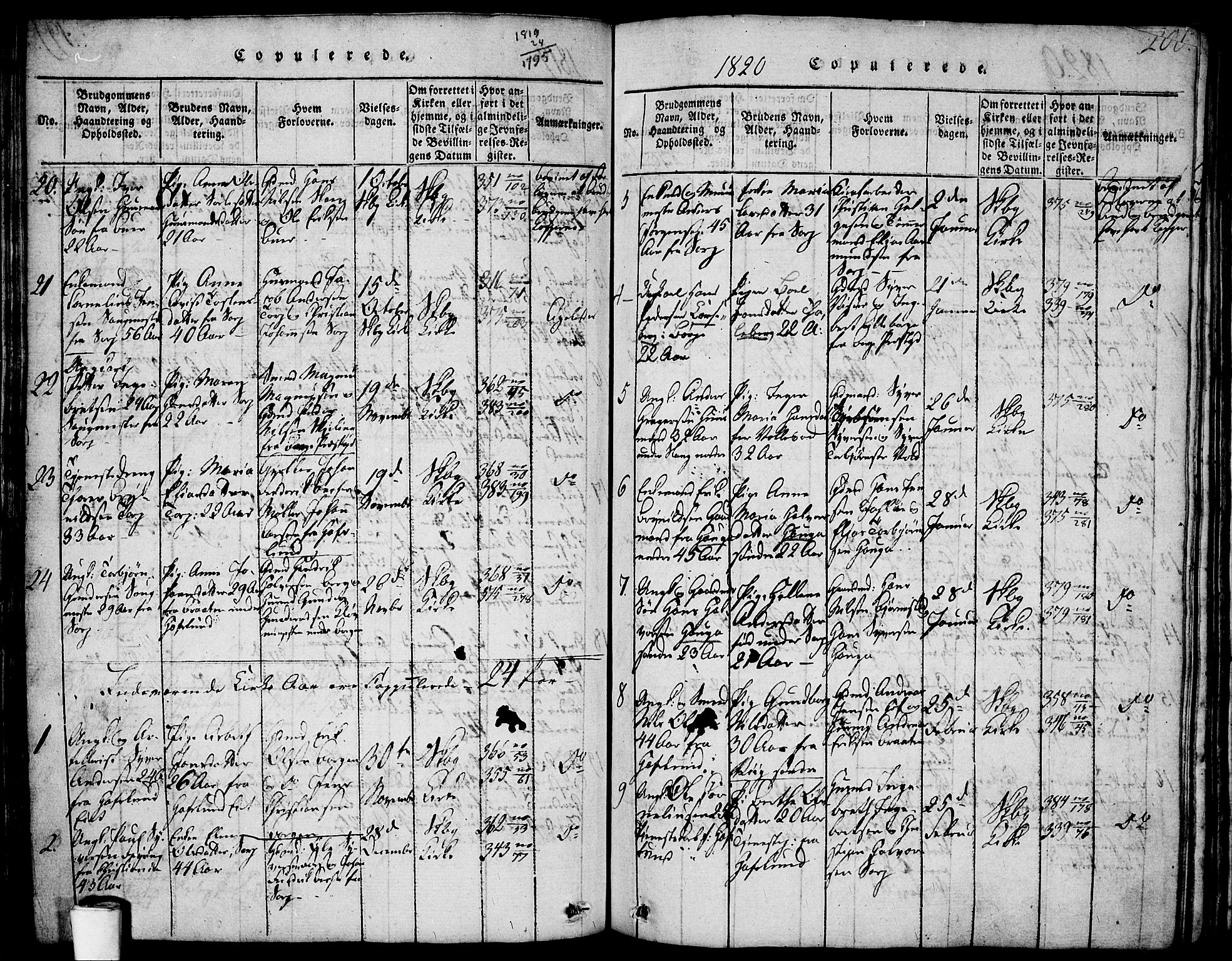 Skjeberg prestekontor Kirkebøker, SAO/A-10923/F/Fa/L0004: Parish register (official) no. I 4, 1815-1830, p. 200
