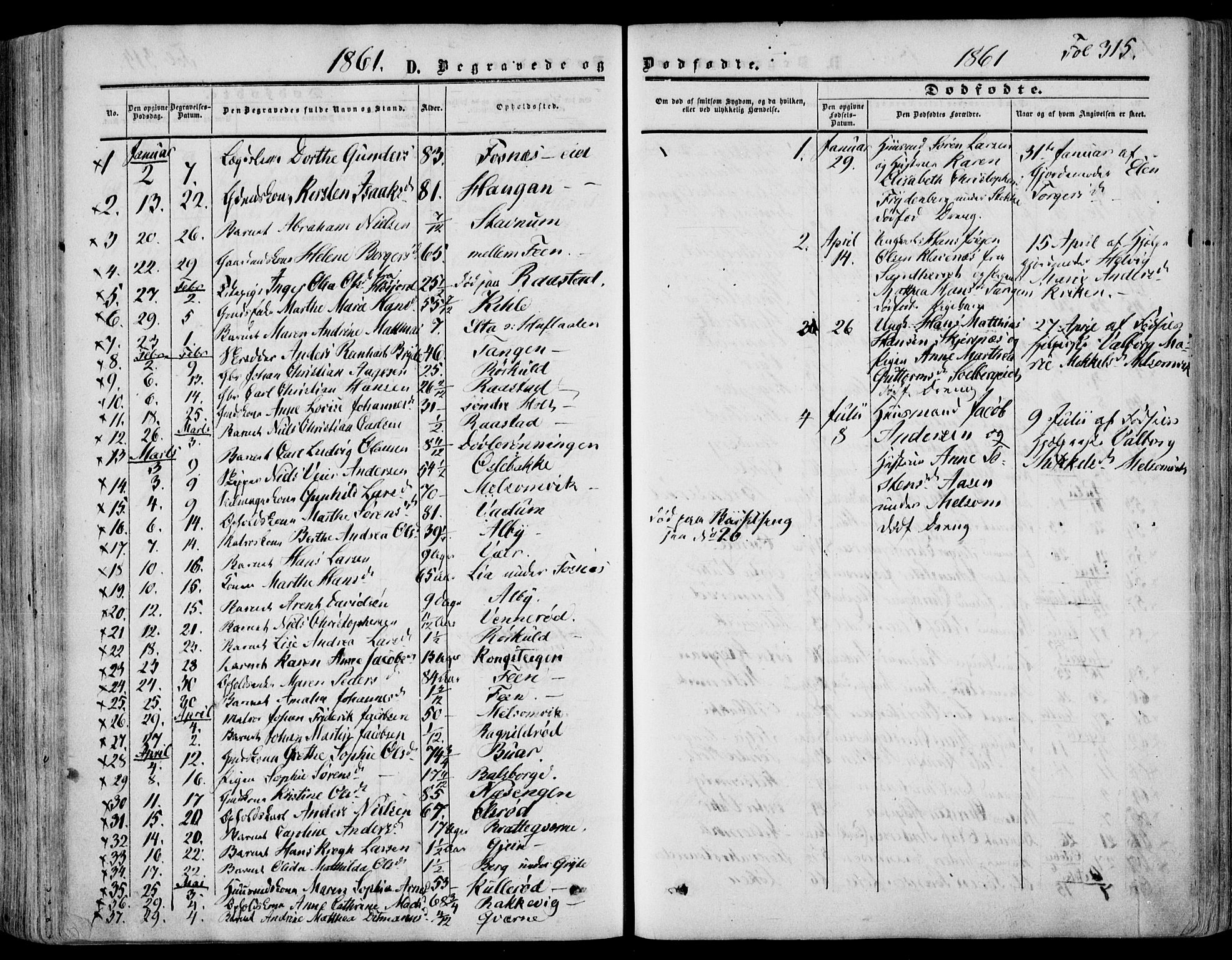 Stokke kirkebøker, AV/SAKO-A-320/F/Fa/L0008: Parish register (official) no. I 8, 1858-1871, p. 315