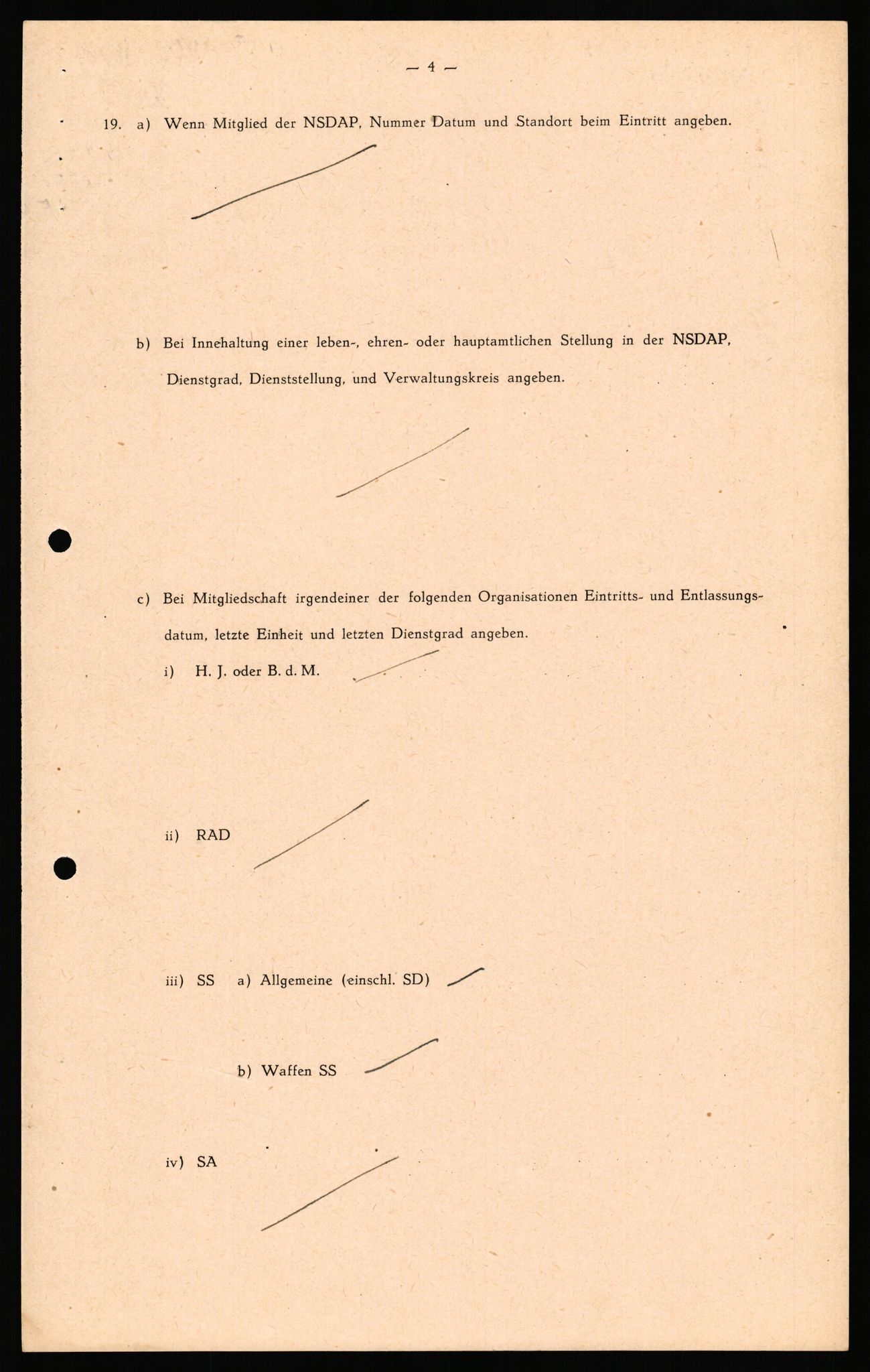 Forsvaret, Forsvarets overkommando II, RA/RAFA-3915/D/Db/L0035: CI Questionaires. Tyske okkupasjonsstyrker i Norge. Tyskere., 1945-1946, p. 397