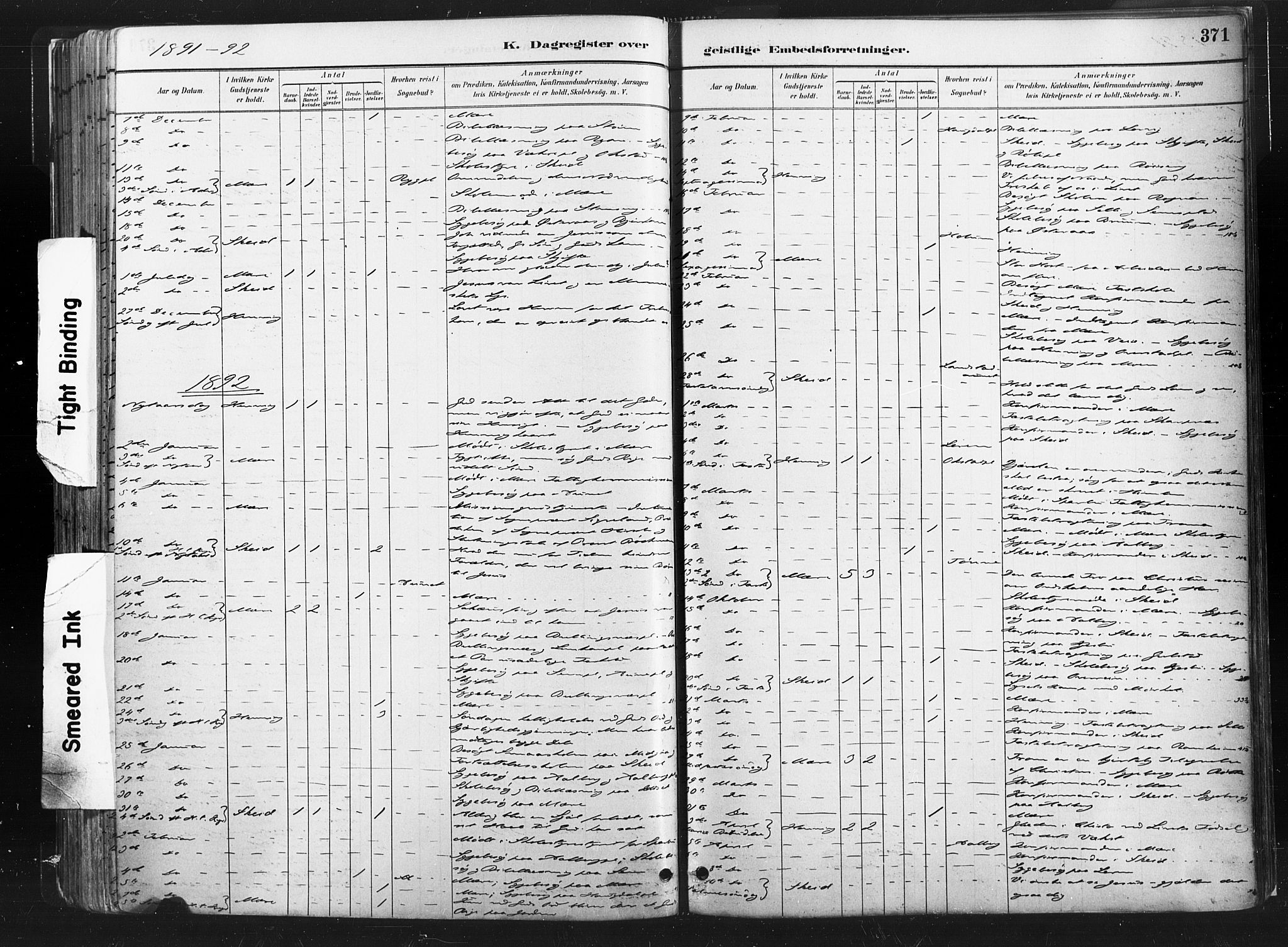 Ministerialprotokoller, klokkerbøker og fødselsregistre - Nord-Trøndelag, AV/SAT-A-1458/735/L0351: Parish register (official) no. 735A10, 1884-1908, p. 371