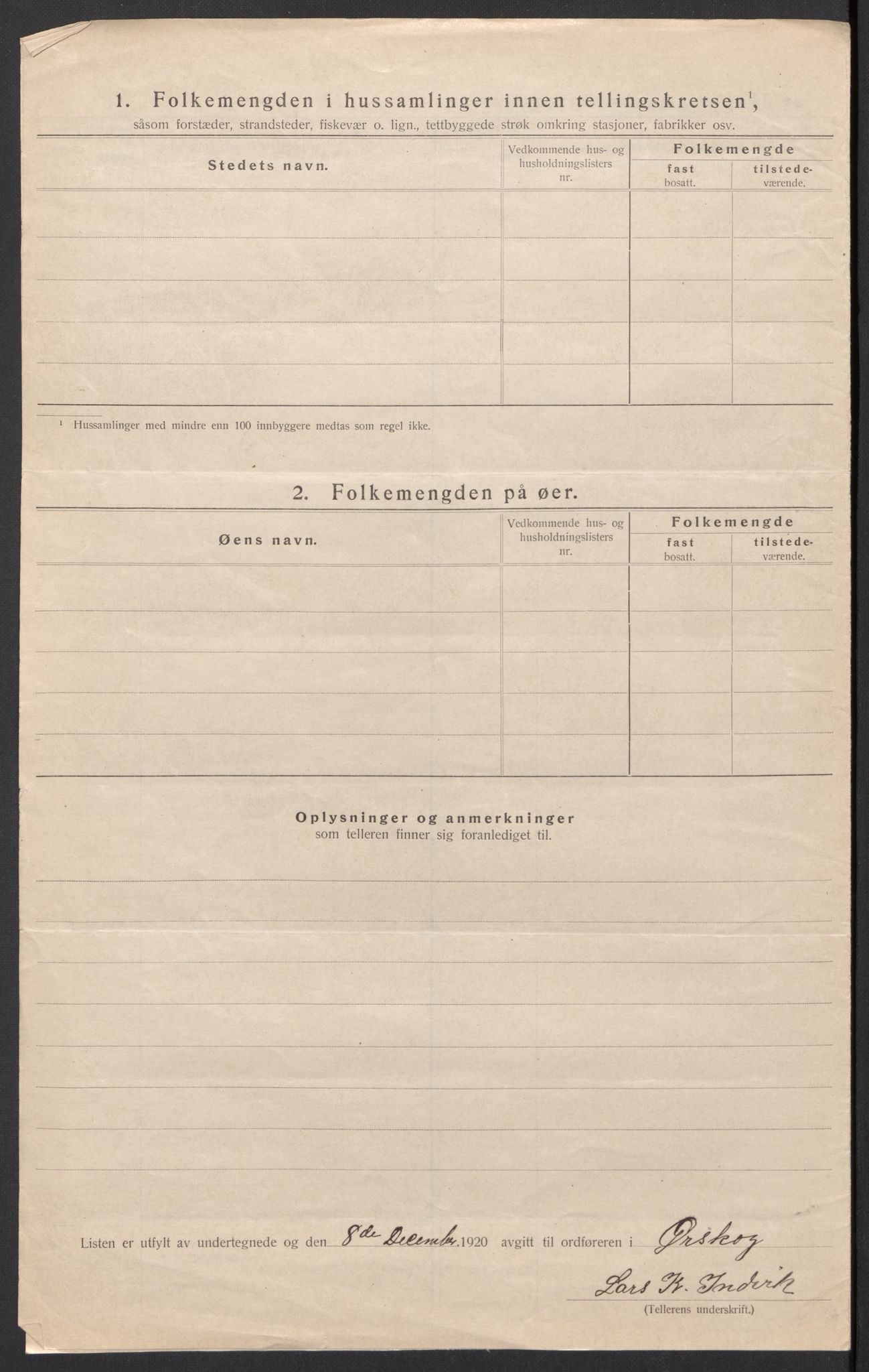 SAT, 1920 census for Ørskog, 1920, p. 12