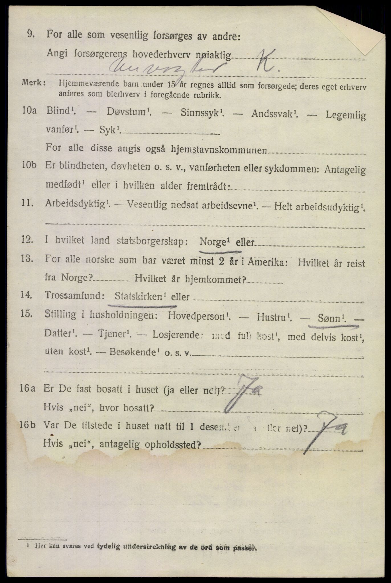 SAKO, 1920 census for Gransherad, 1920, p. 963