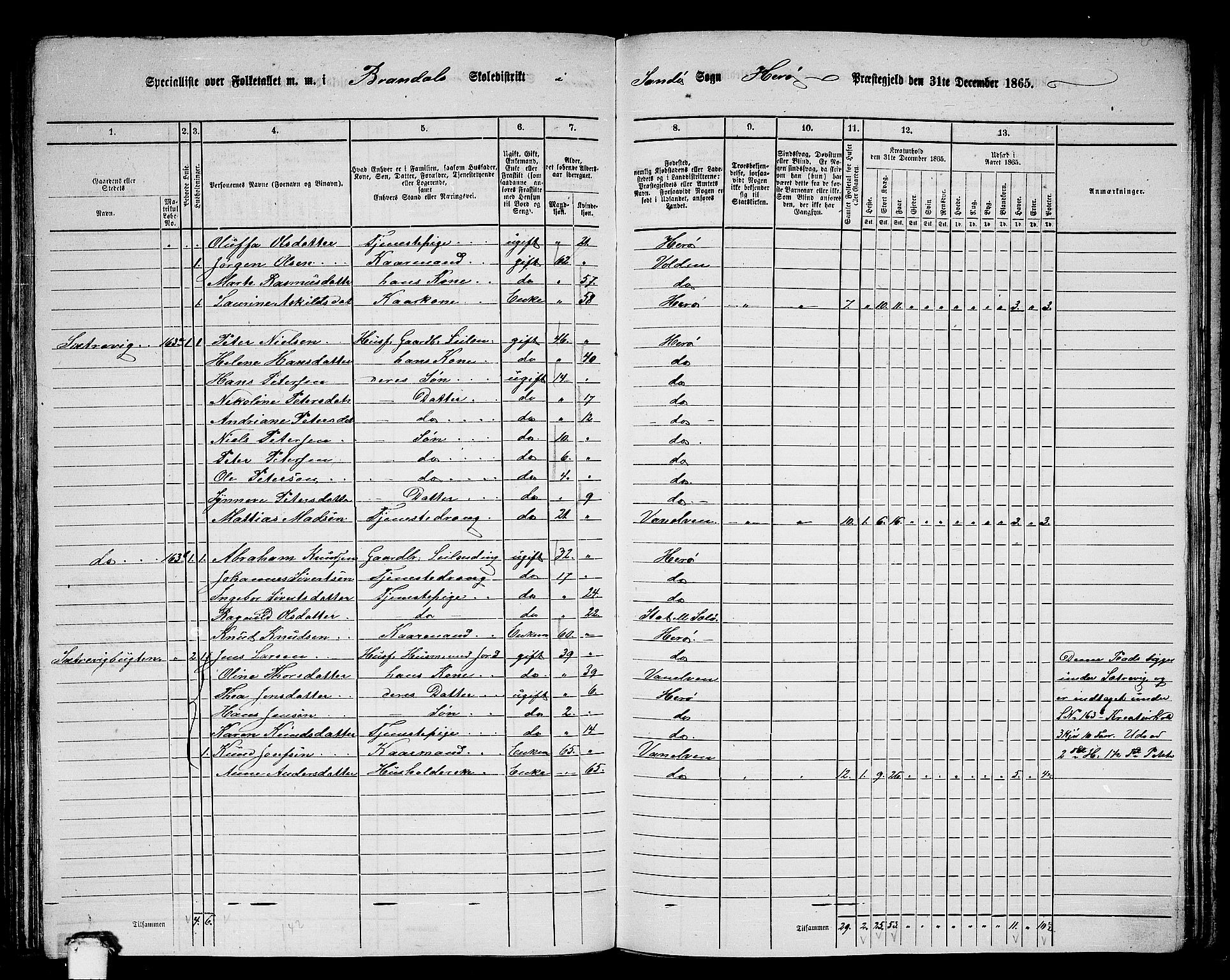 RA, 1865 census for Herøy, 1865, p. 136