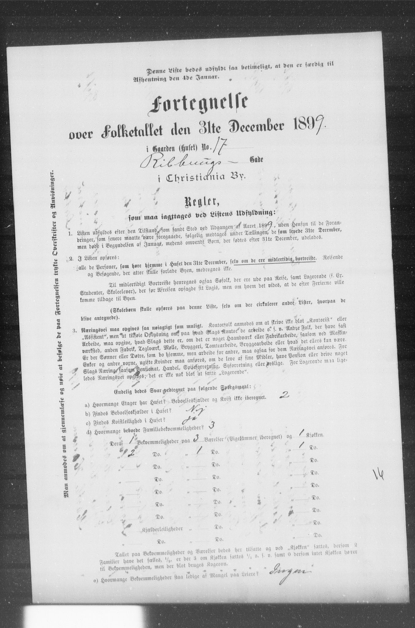 OBA, Municipal Census 1899 for Kristiania, 1899, p. 10819