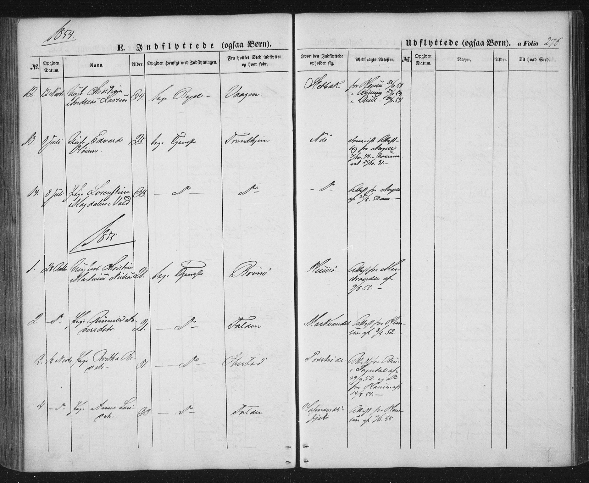 Ministerialprotokoller, klokkerbøker og fødselsregistre - Nordland, AV/SAT-A-1459/859/L0844: Parish register (official) no. 859A04, 1849-1862, p. 276