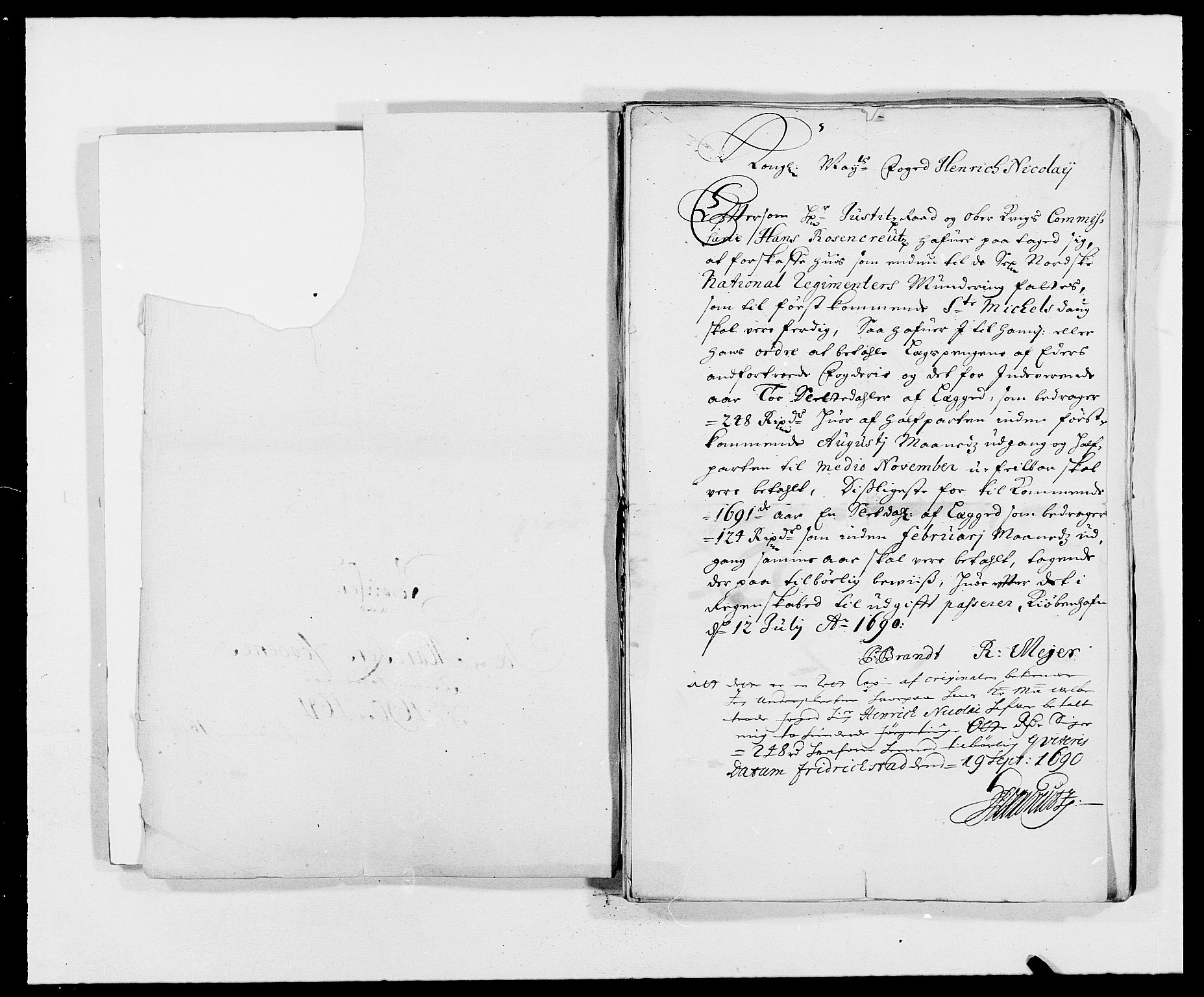 Rentekammeret inntil 1814, Reviderte regnskaper, Fogderegnskap, RA/EA-4092/R01/L0010: Fogderegnskap Idd og Marker, 1690-1691, p. 43