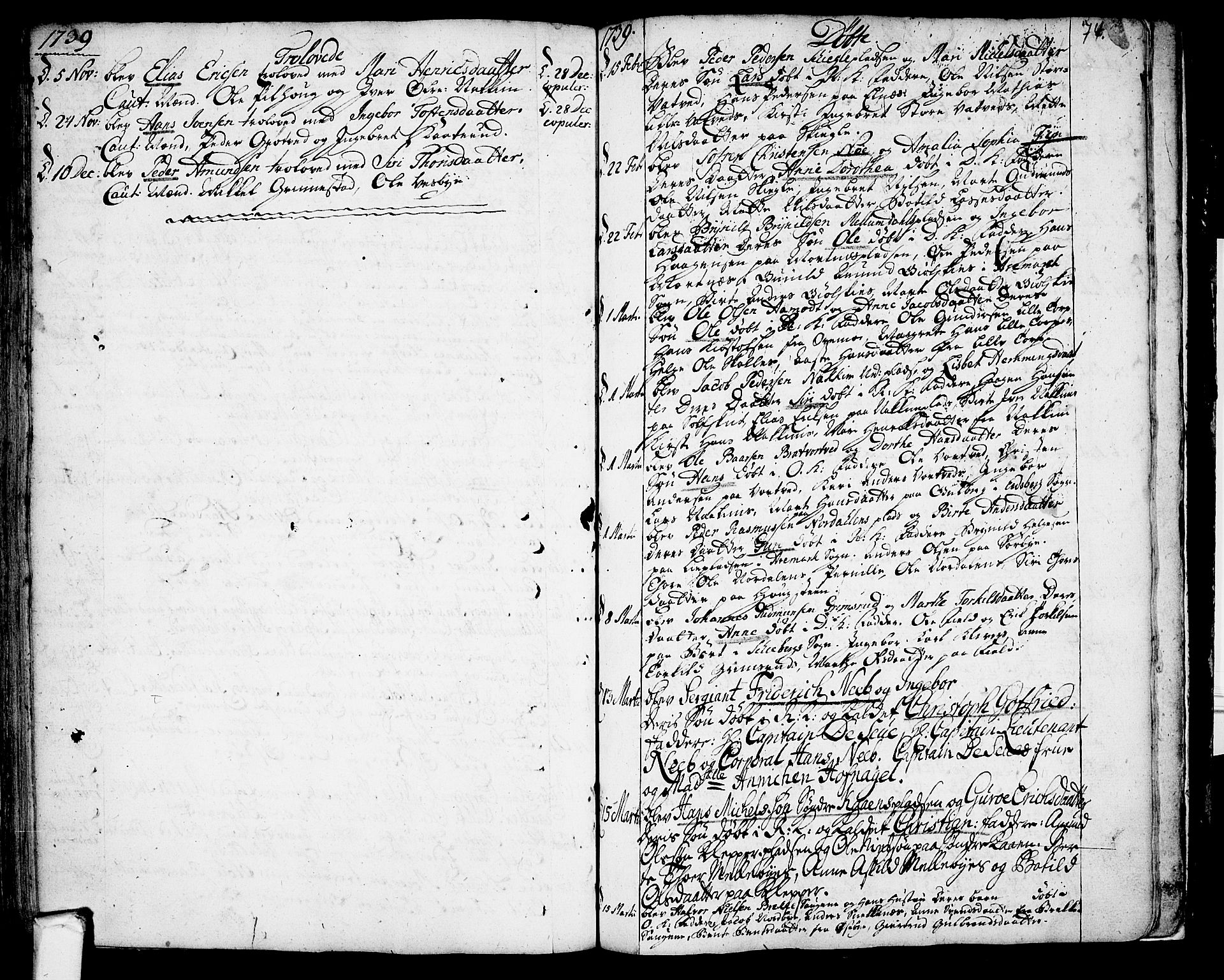 Rakkestad prestekontor Kirkebøker, AV/SAO-A-2008/F/Fa/L0001: Parish register (official) no. I 1, 1722-1740, p. 74