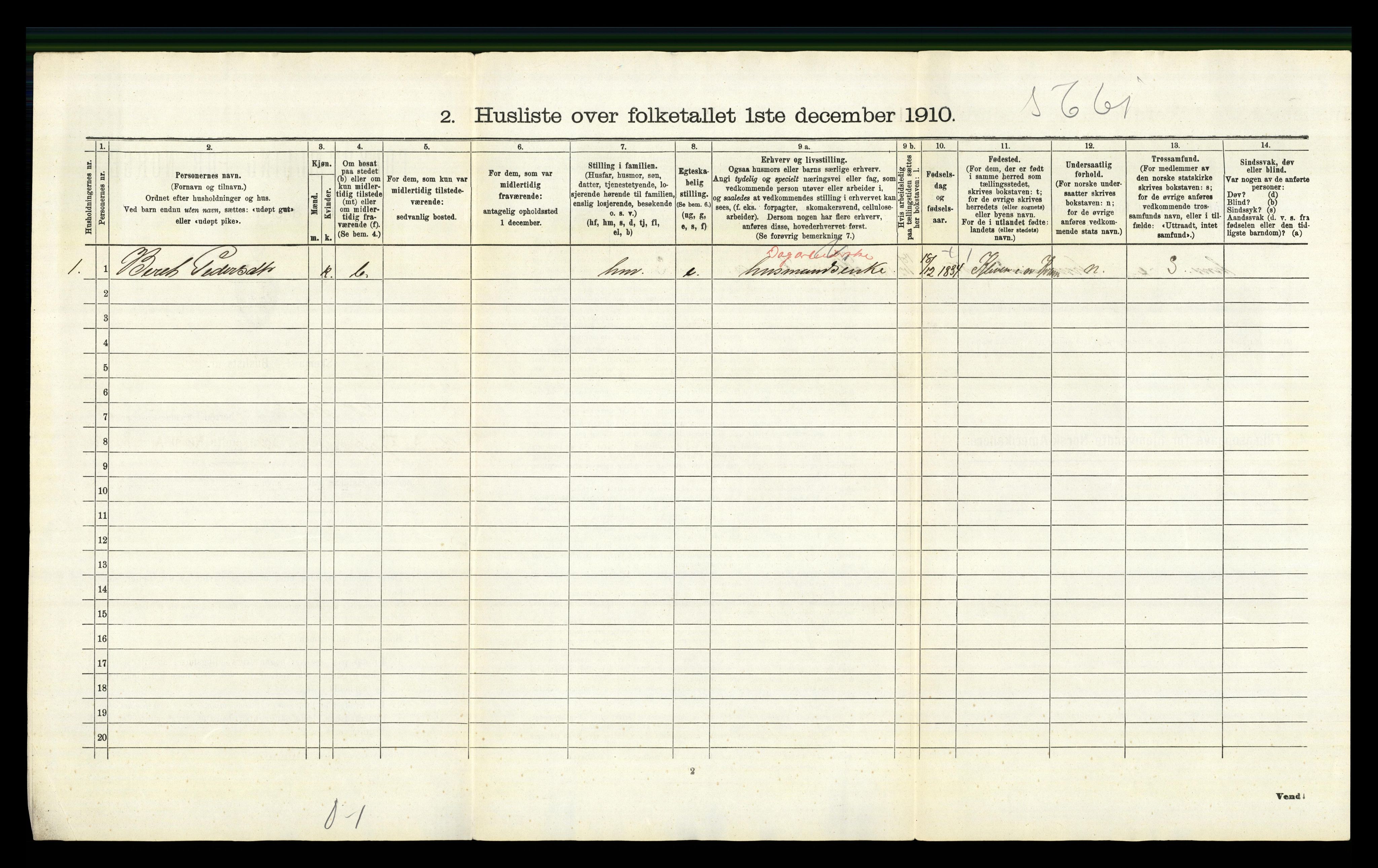 RA, 1910 census for Nord-Fron, 1910, p. 791