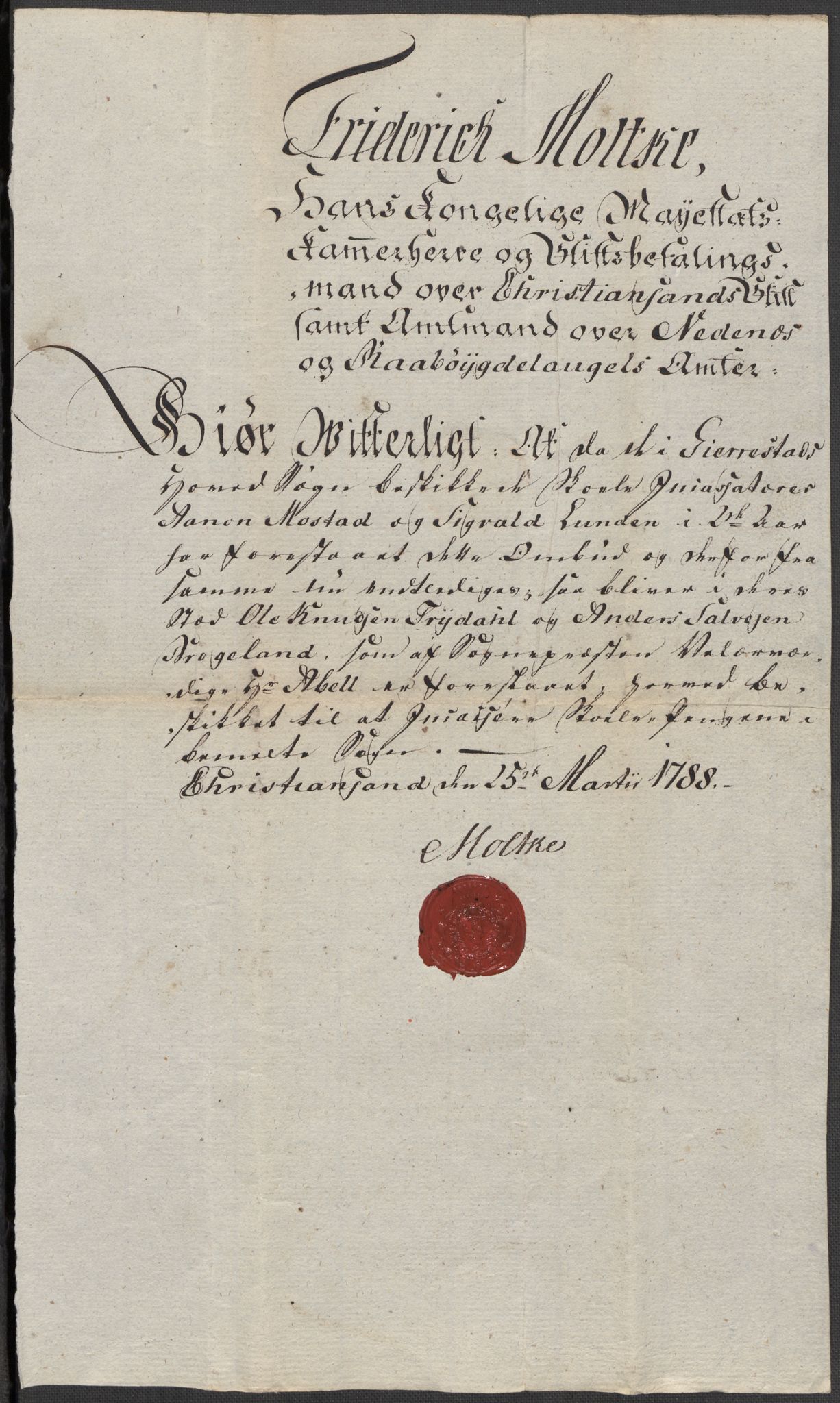 Riksarkivets diplomsamling, AV/RA-EA-5965/F15/L0030: Prestearkiv - Aust-Agder, 1641-1812, p. 104