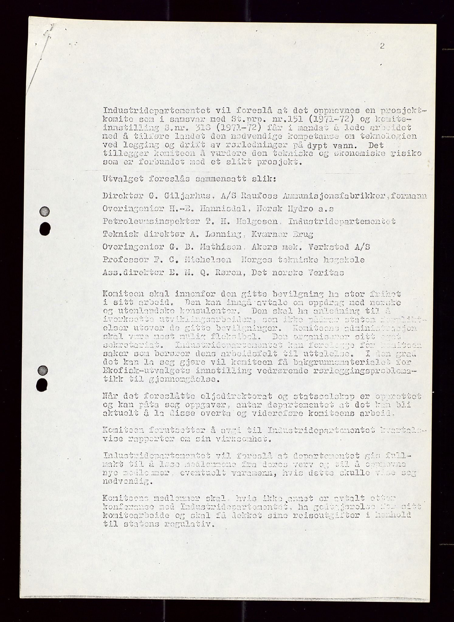 Industridepartementet, Oljekontoret, AV/SAST-A-101348/Di/L0002: DWP, måneds- kvartals- halvårs- og årsrapporter, økonomi, personell, div., 1972-1974, p. 110