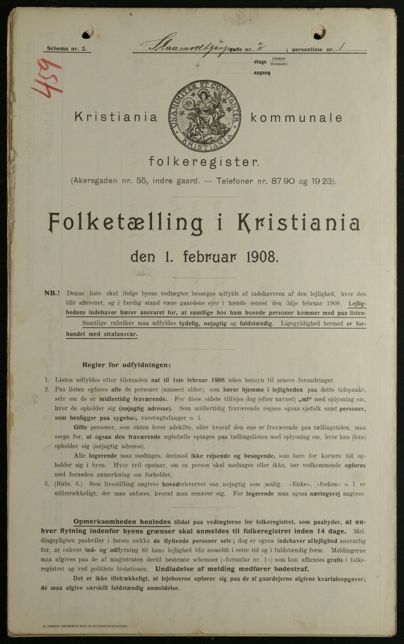 OBA, Municipal Census 1908 for Kristiania, 1908, p. 87261