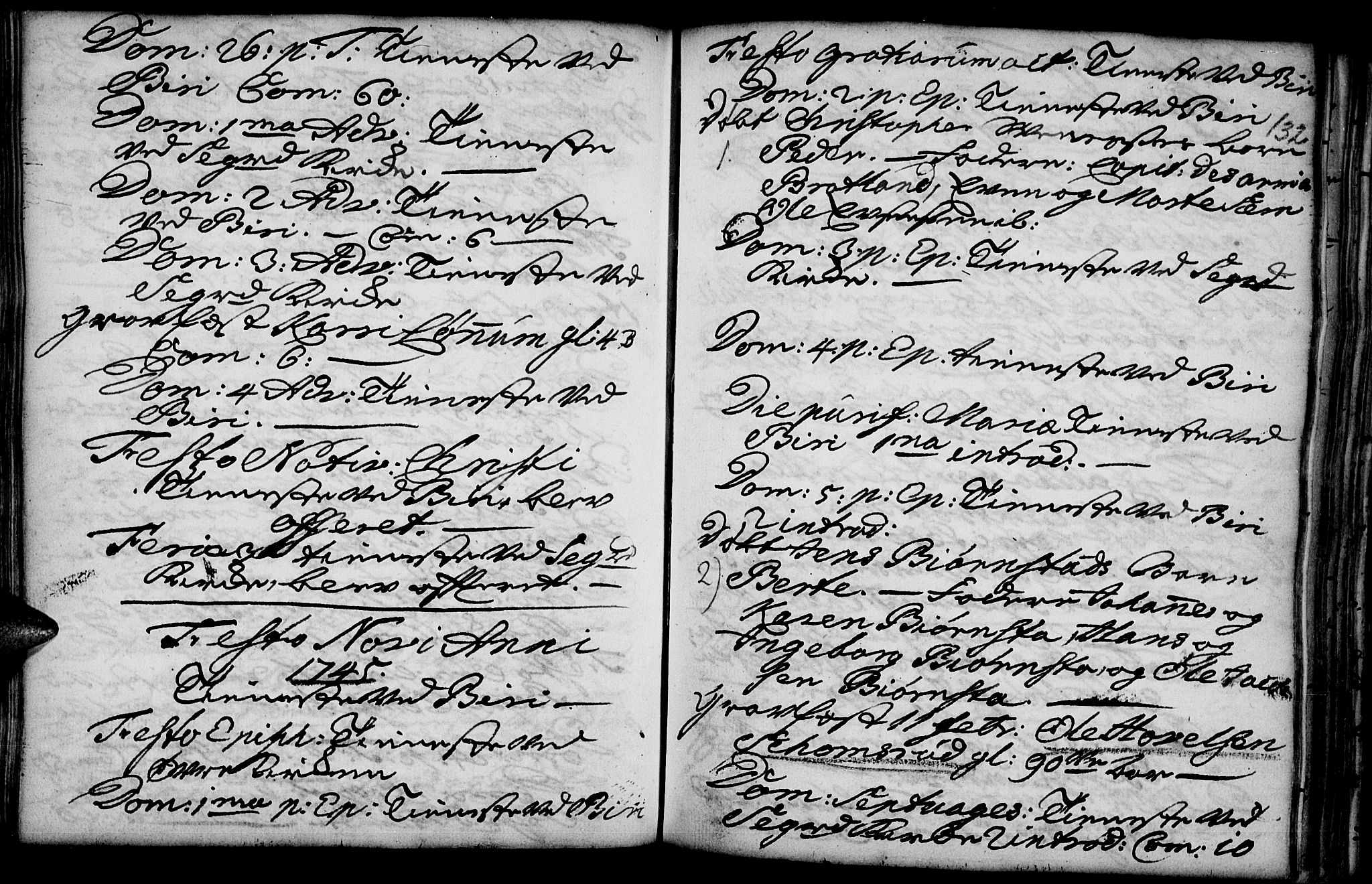 Biri prestekontor, AV/SAH-PREST-096/H/Ha/Haa/L0001: Parish register (official) no. 1, 1730-1754, p. 132