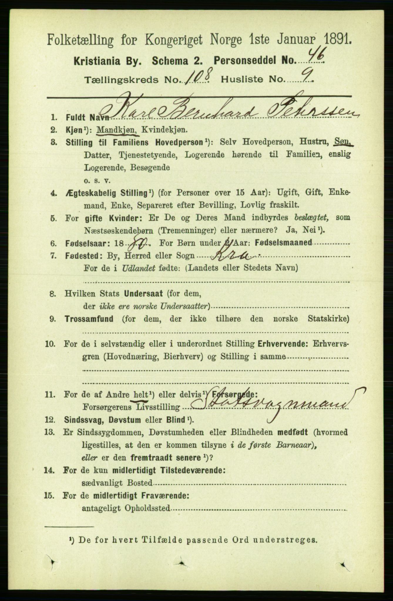 RA, 1891 census for 0301 Kristiania, 1891, p. 55779