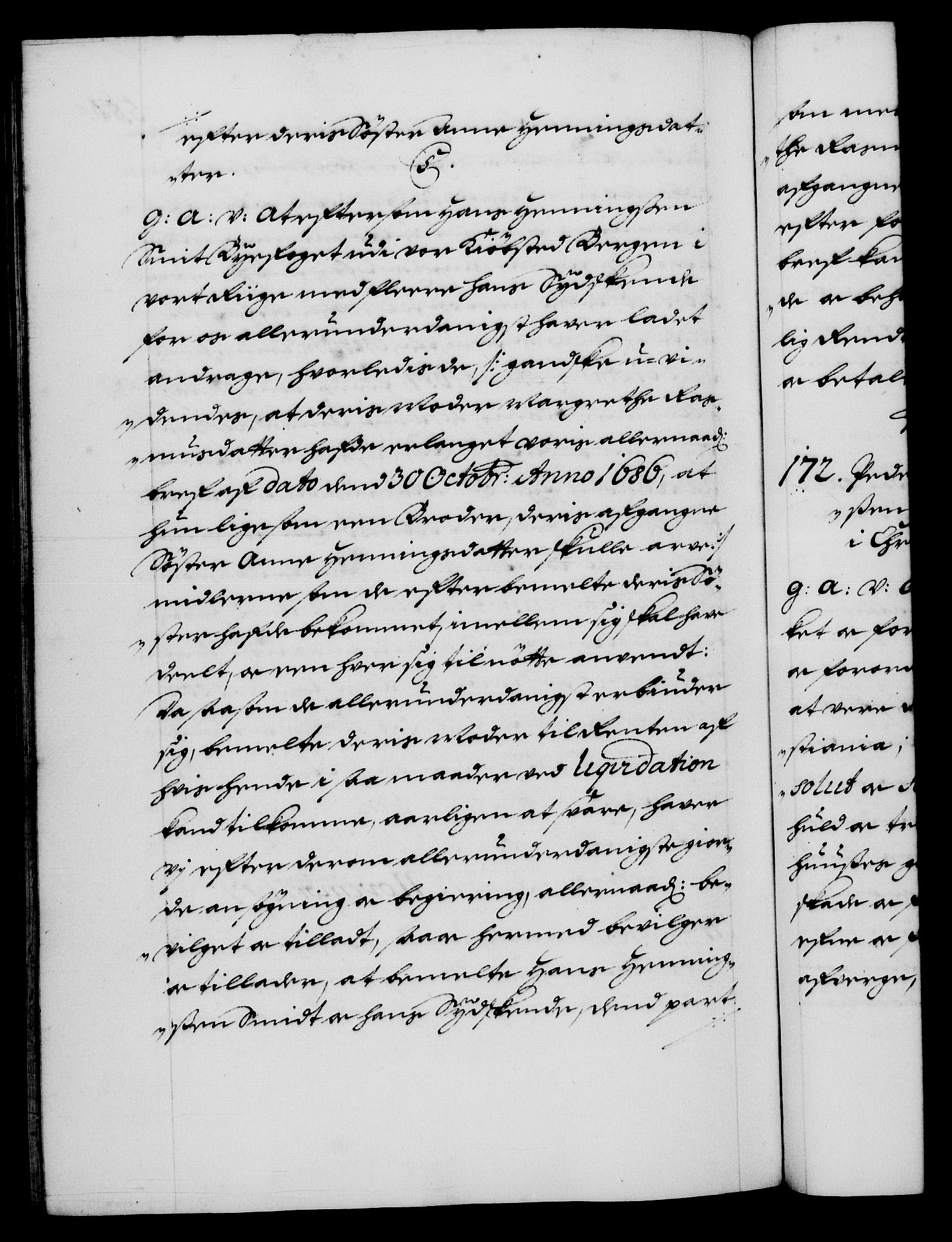 Danske Kanselli 1572-1799, AV/RA-EA-3023/F/Fc/Fca/Fcaa/L0014: Norske registre (mikrofilm), 1685-1687, p. 563b