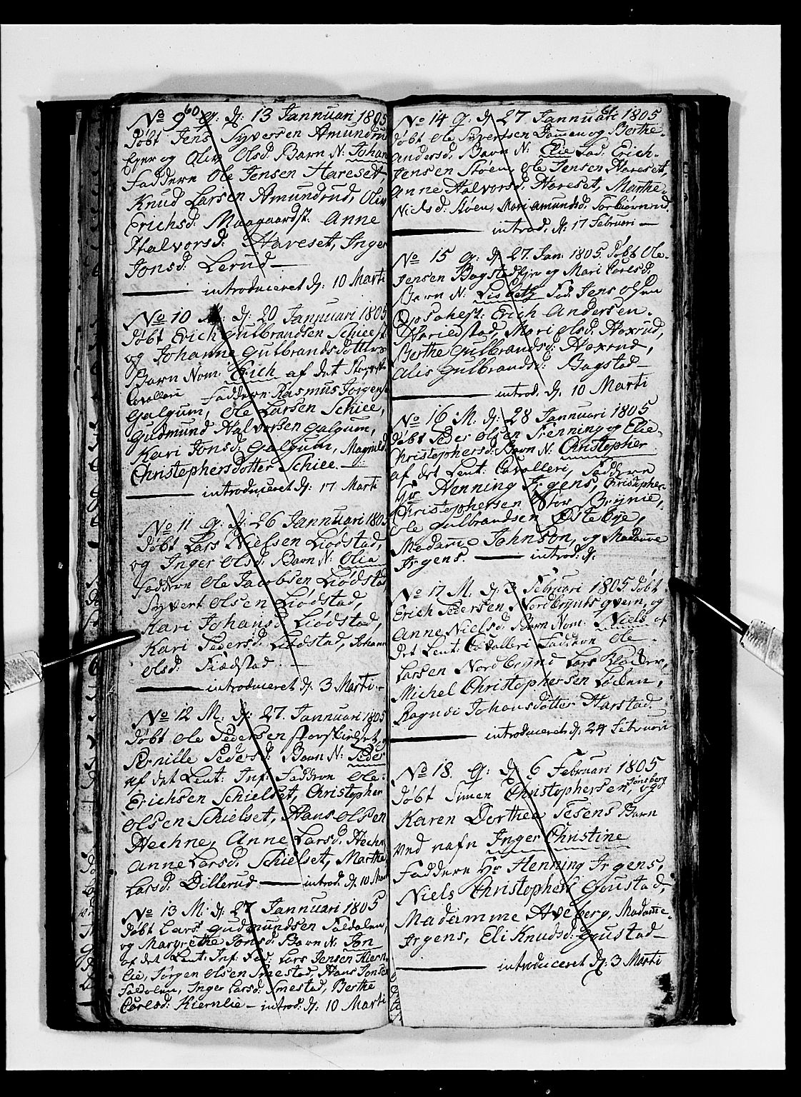 Romedal prestekontor, SAH/PREST-004/L/L0003: Parish register (copy) no. 3, 1801-1806, p. 60-61