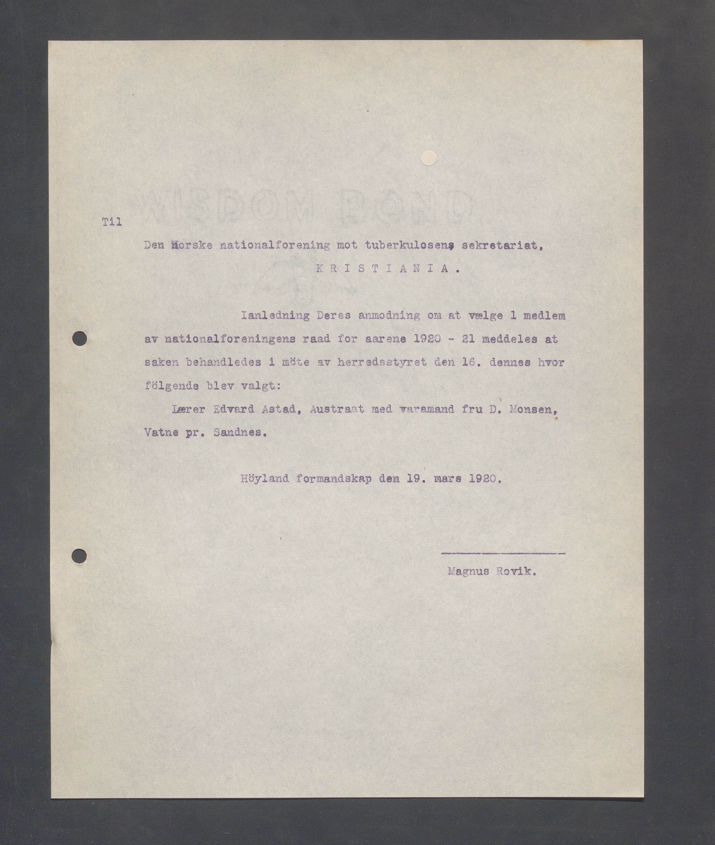 Høyland kommune - Formannskapet, IKAR/K-100046/B/L0005: Kopibok, 1918-1921, p. 217