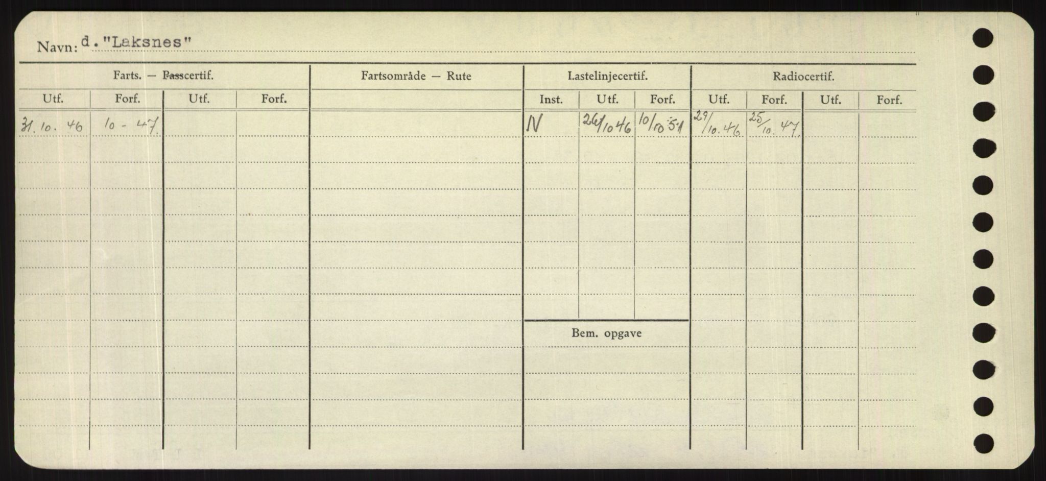 Sjøfartsdirektoratet med forløpere, Skipsmålingen, RA/S-1627/H/Hd/L0022: Fartøy, L-Lia, p. 102