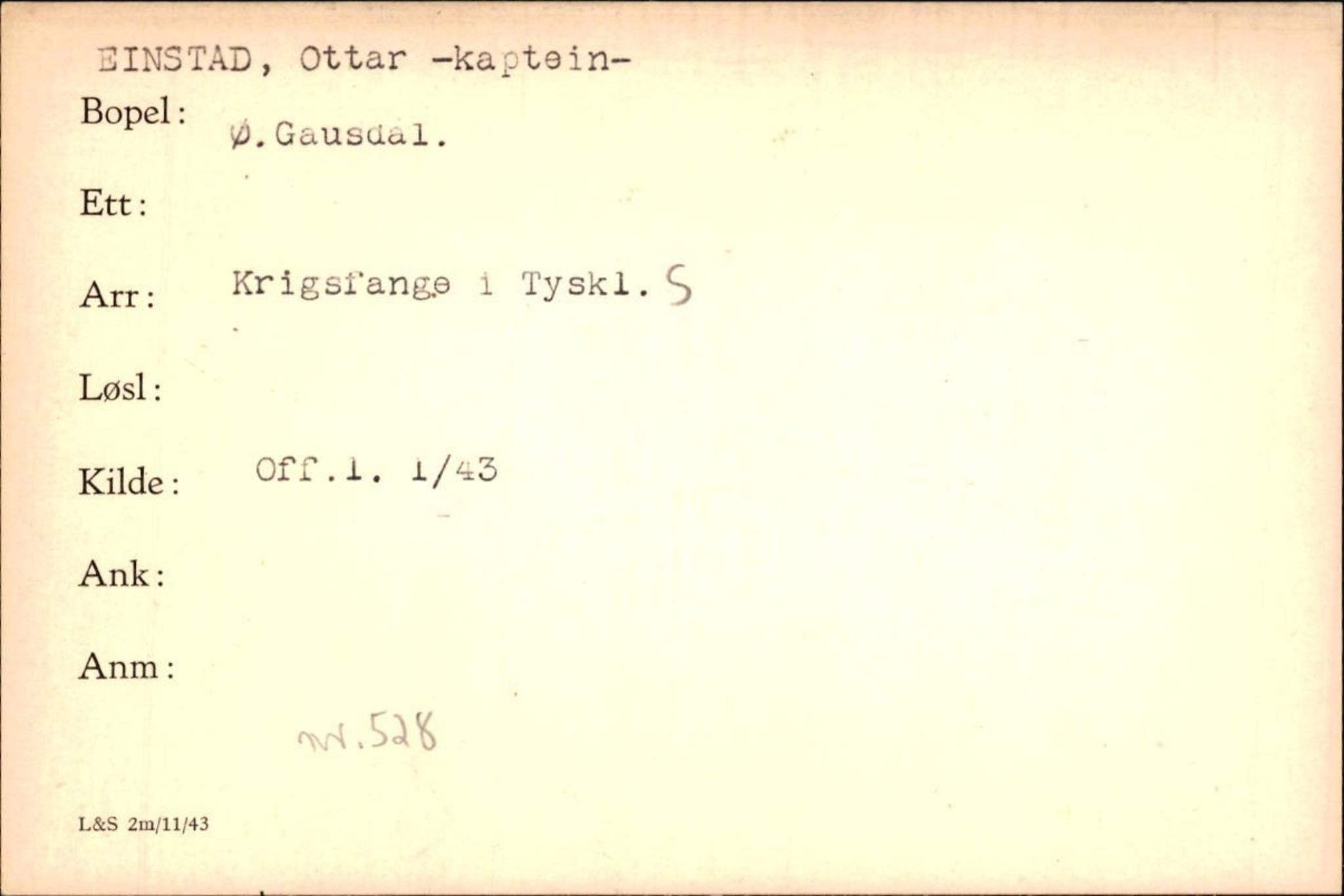 Forsvaret, Forsvarets krigshistoriske avdeling, AV/RA-RAFA-2017/Y/Yf/L0200: II-C-11-2102  -  Norske krigsfanger i Tyskland, 1940-1945, p. 210