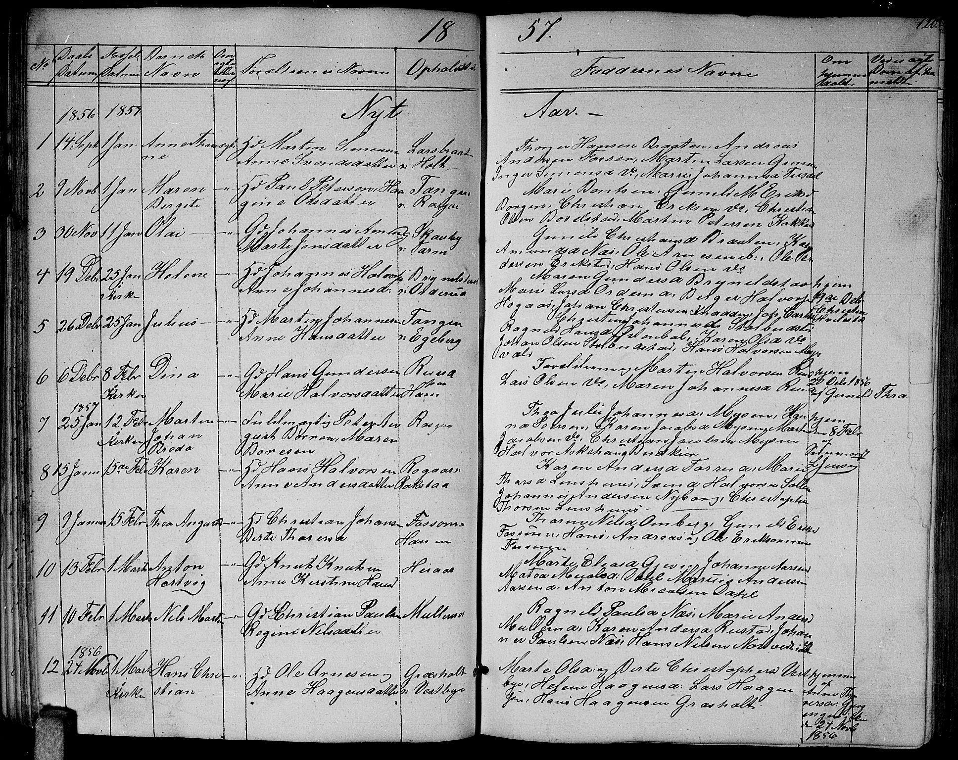Enebakk prestekontor Kirkebøker, SAO/A-10171c/G/Ga/L0004: Parish register (copy) no. I 4, 1850-1866, p. 120
