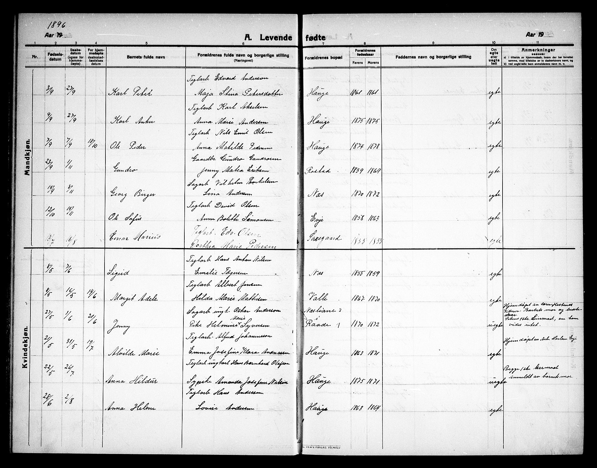 Tune prestekontor Kirkebøker, AV/SAO-A-2007/G/Gd/L0001: Parish register (copy) no. IV 1, 1884-1901