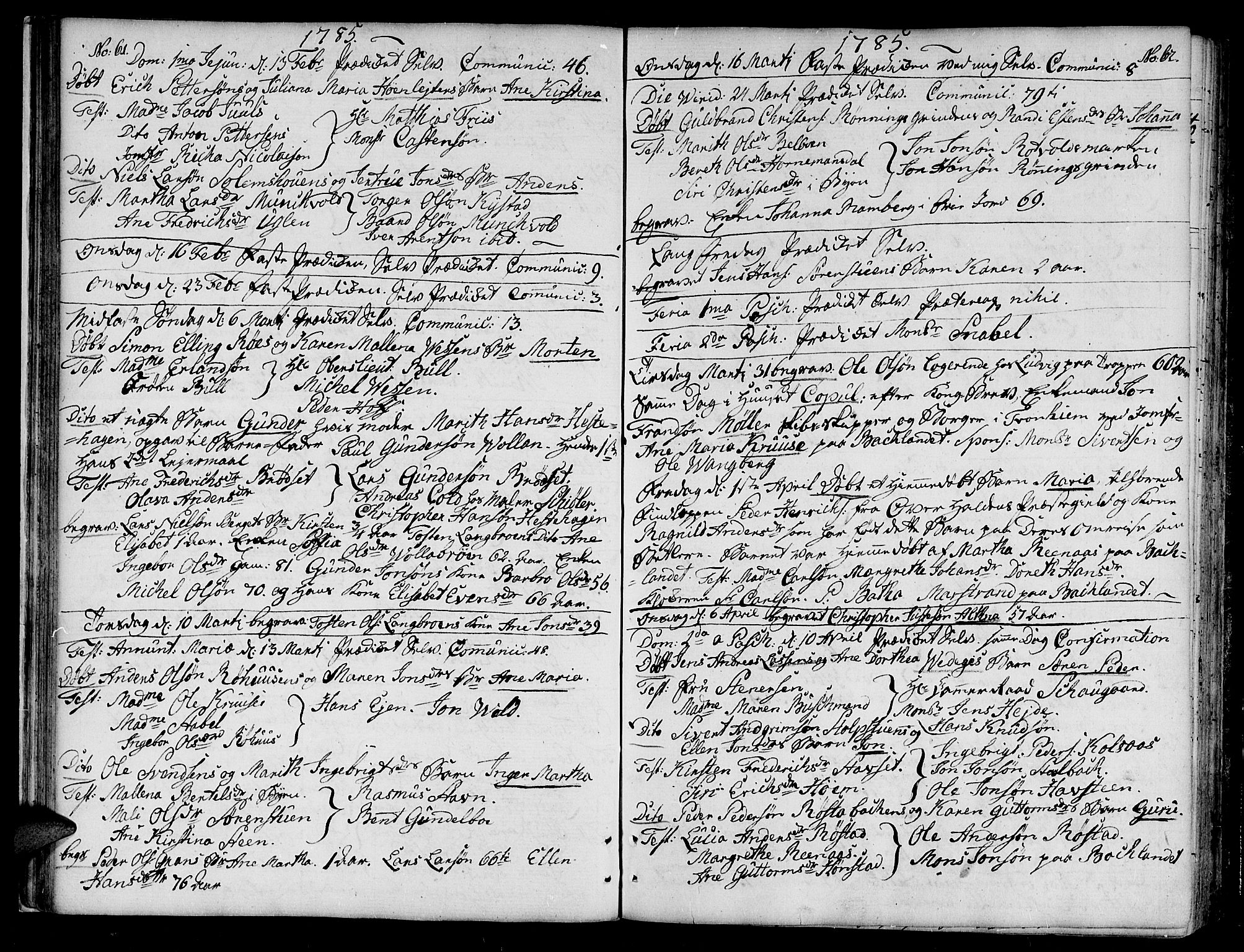 Ministerialprotokoller, klokkerbøker og fødselsregistre - Sør-Trøndelag, AV/SAT-A-1456/604/L0180: Parish register (official) no. 604A01, 1780-1797, p. 61-62