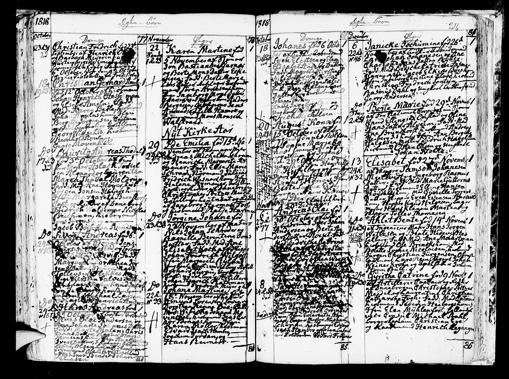 Korskirken sokneprestembete, AV/SAB-A-76101/H/Haa/L0006: Parish register (official) no. A 6, 1790-1820, p. 216