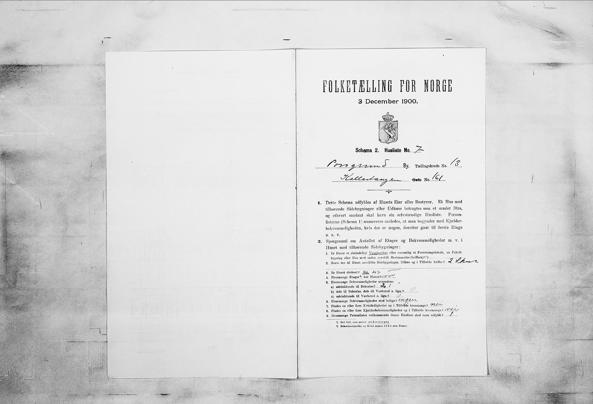 SAKO, 1900 census for Porsgrunn, 1900, p. 2378